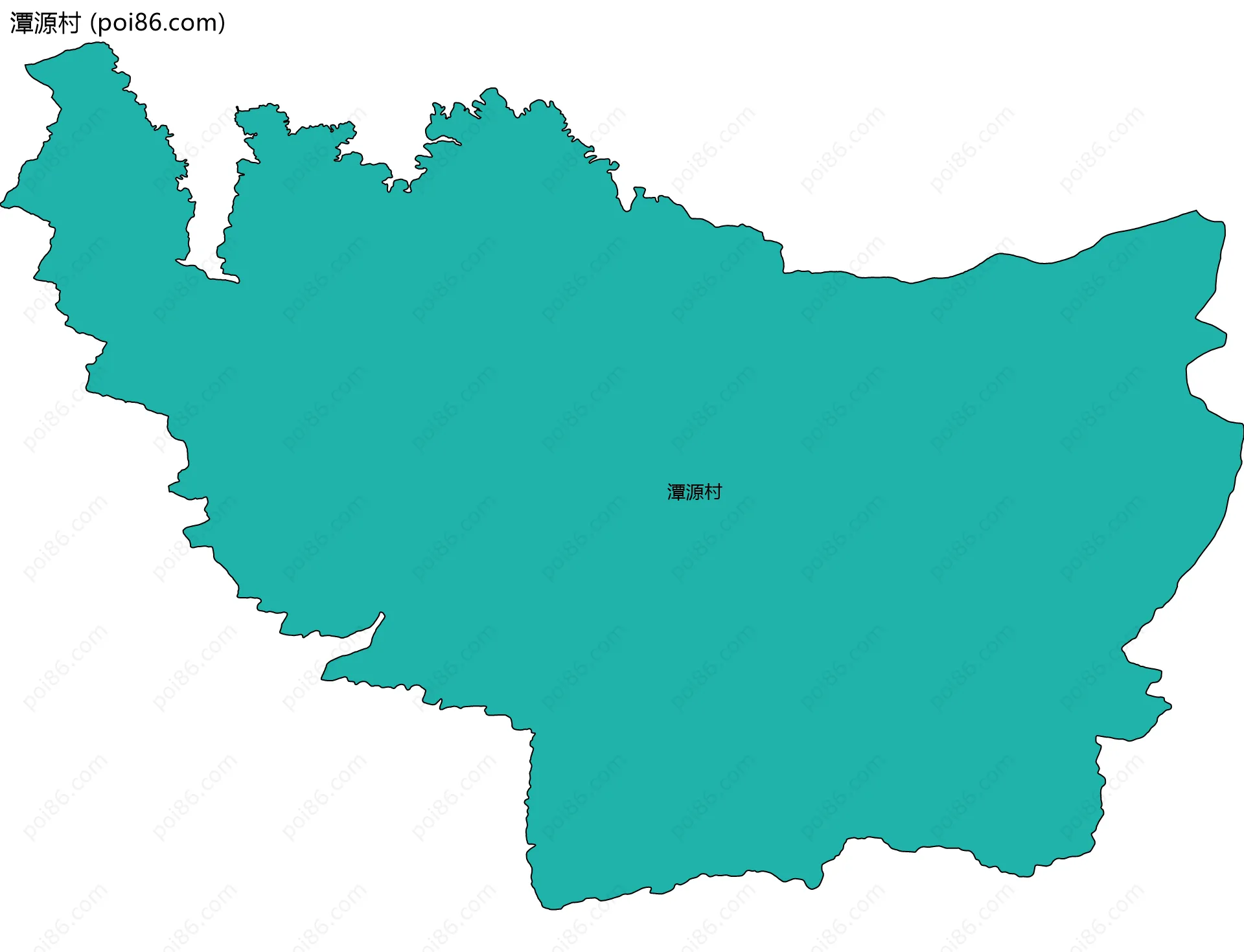 潭源村边界地图