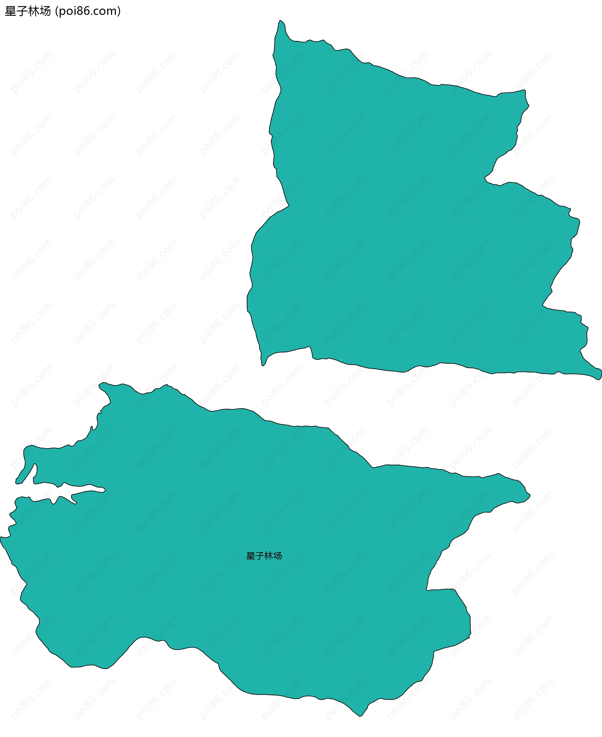 星子林场边界地图