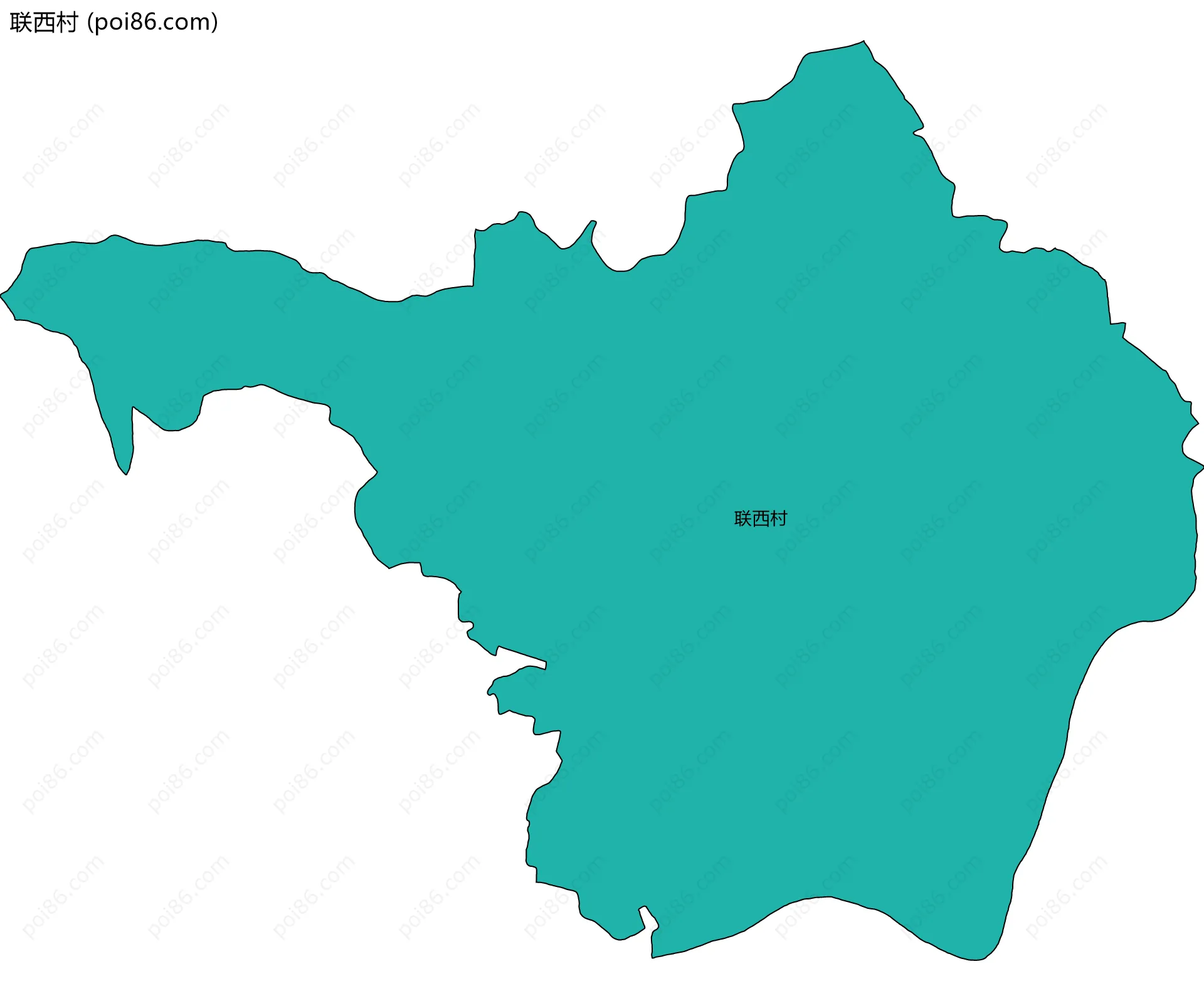 联西村边界地图