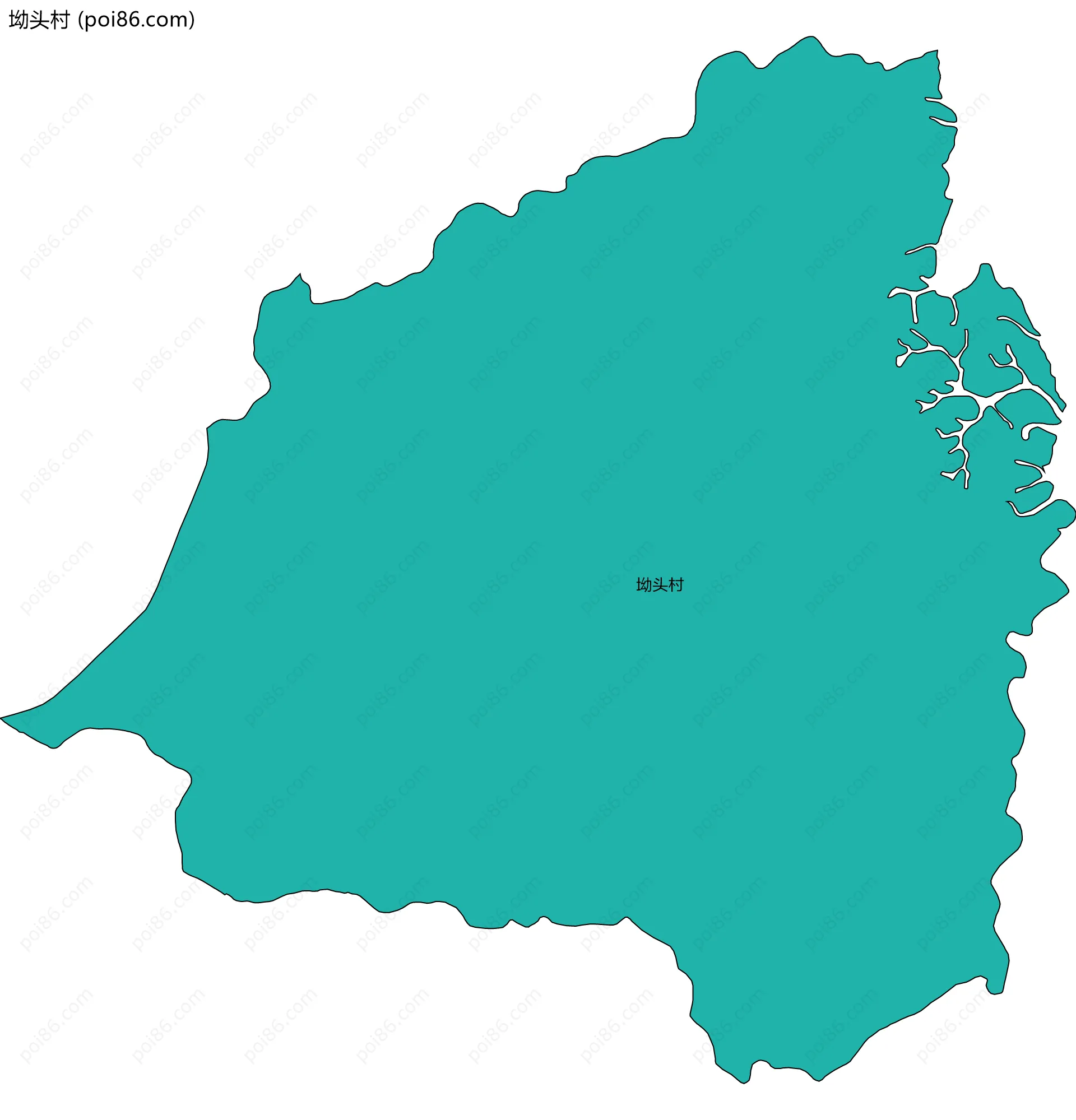 坳头村边界地图
