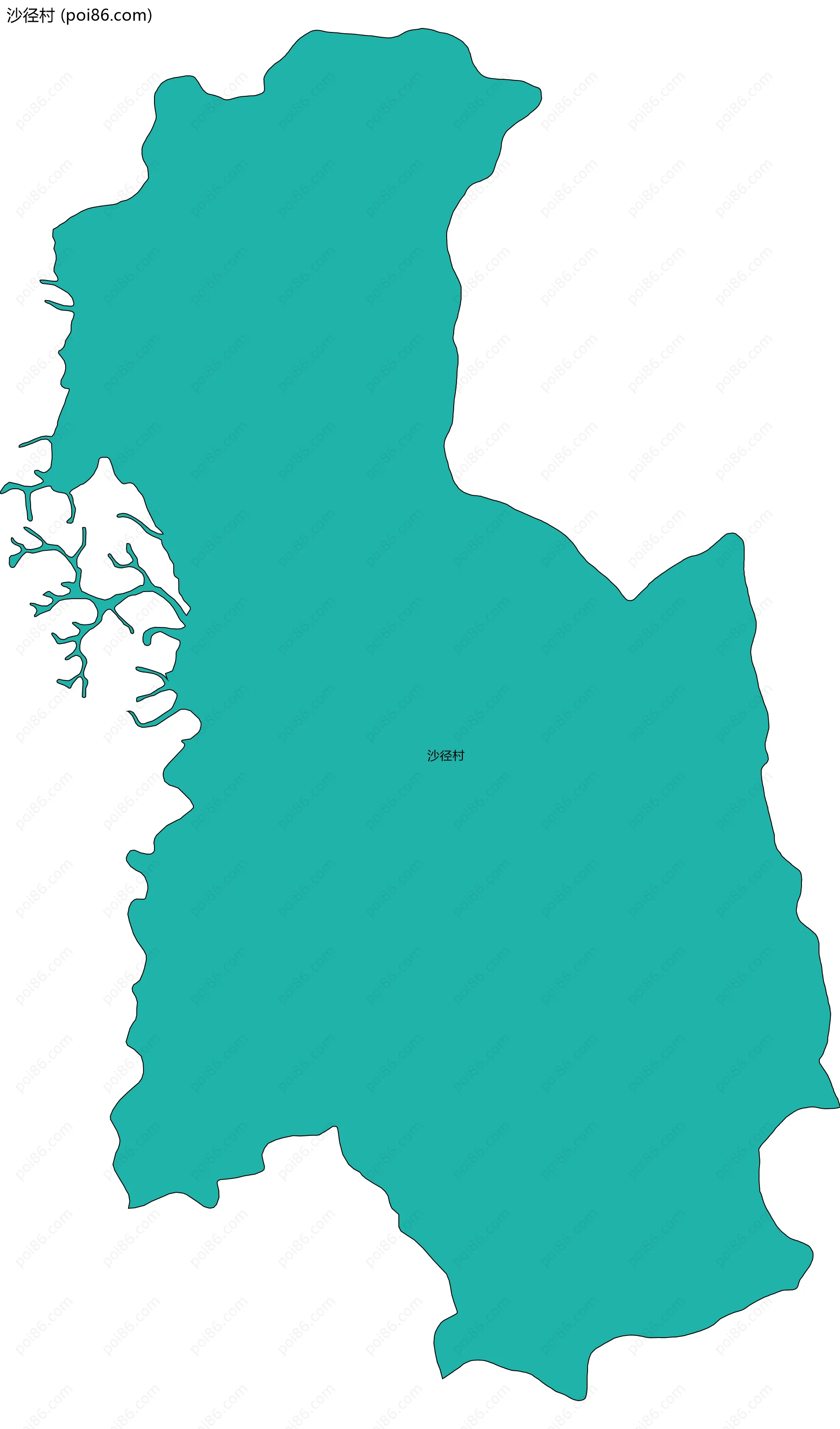 沙径村边界地图