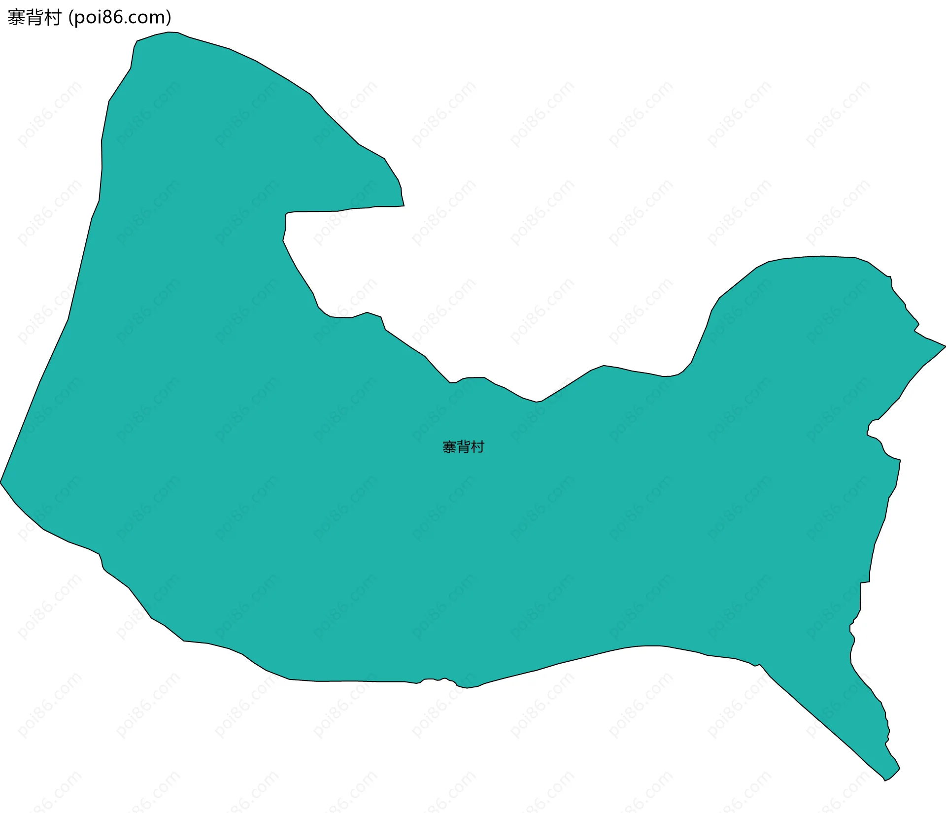 寨背村边界地图