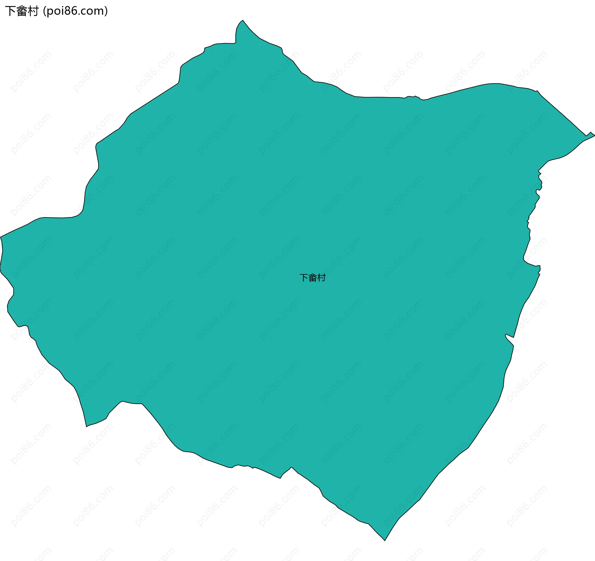 下畲村边界地图