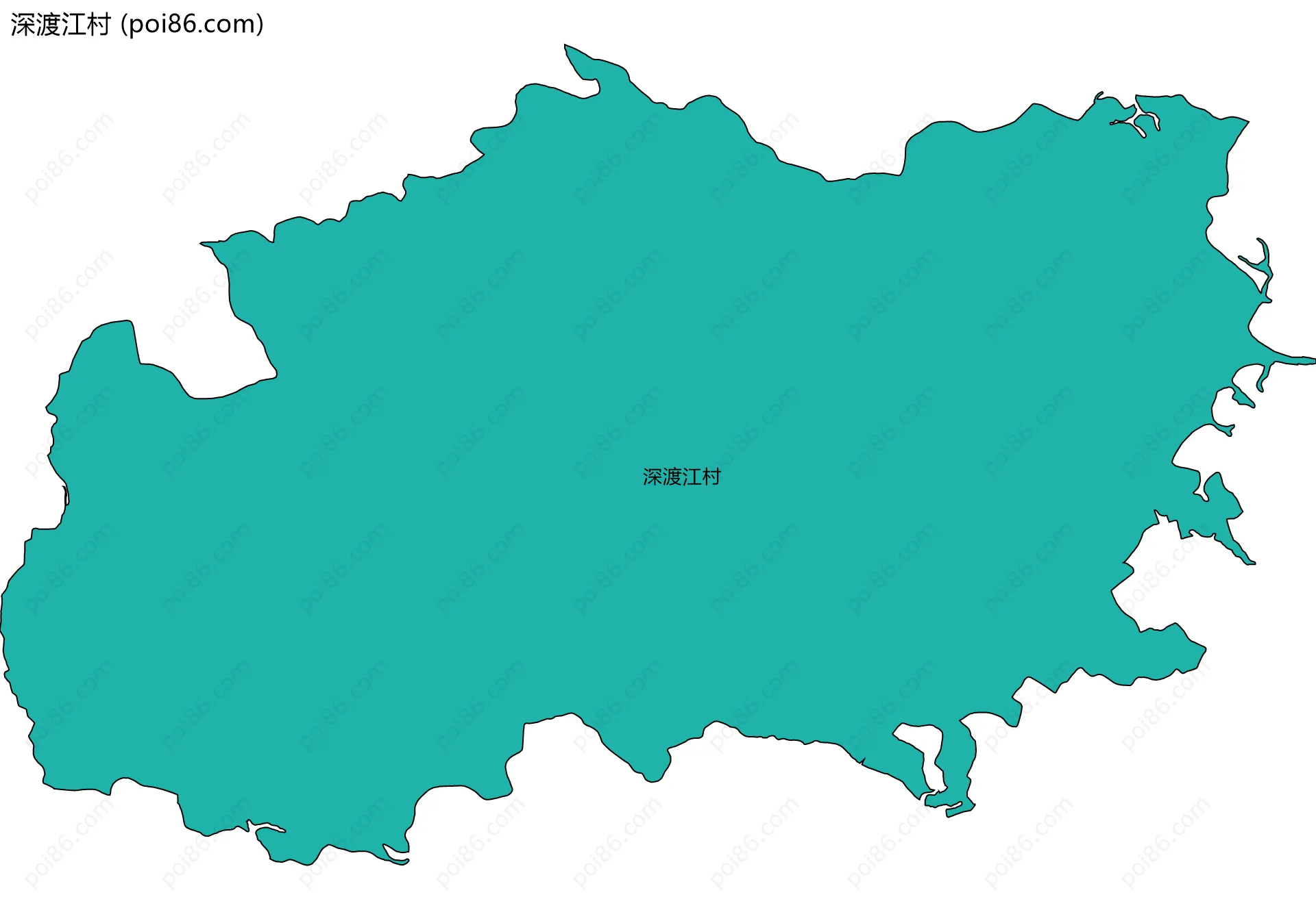 深渡江村边界地图