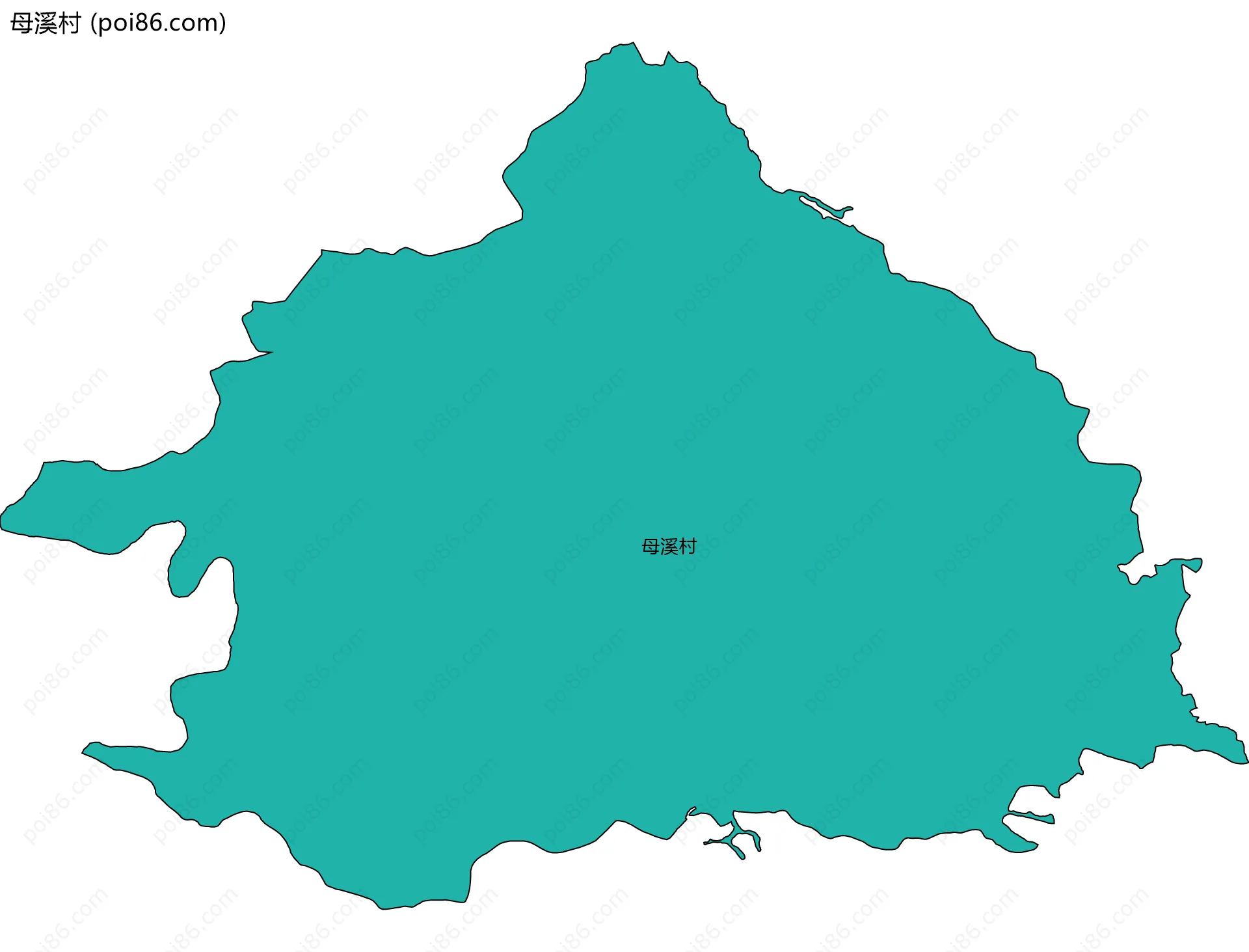 母溪村边界地图