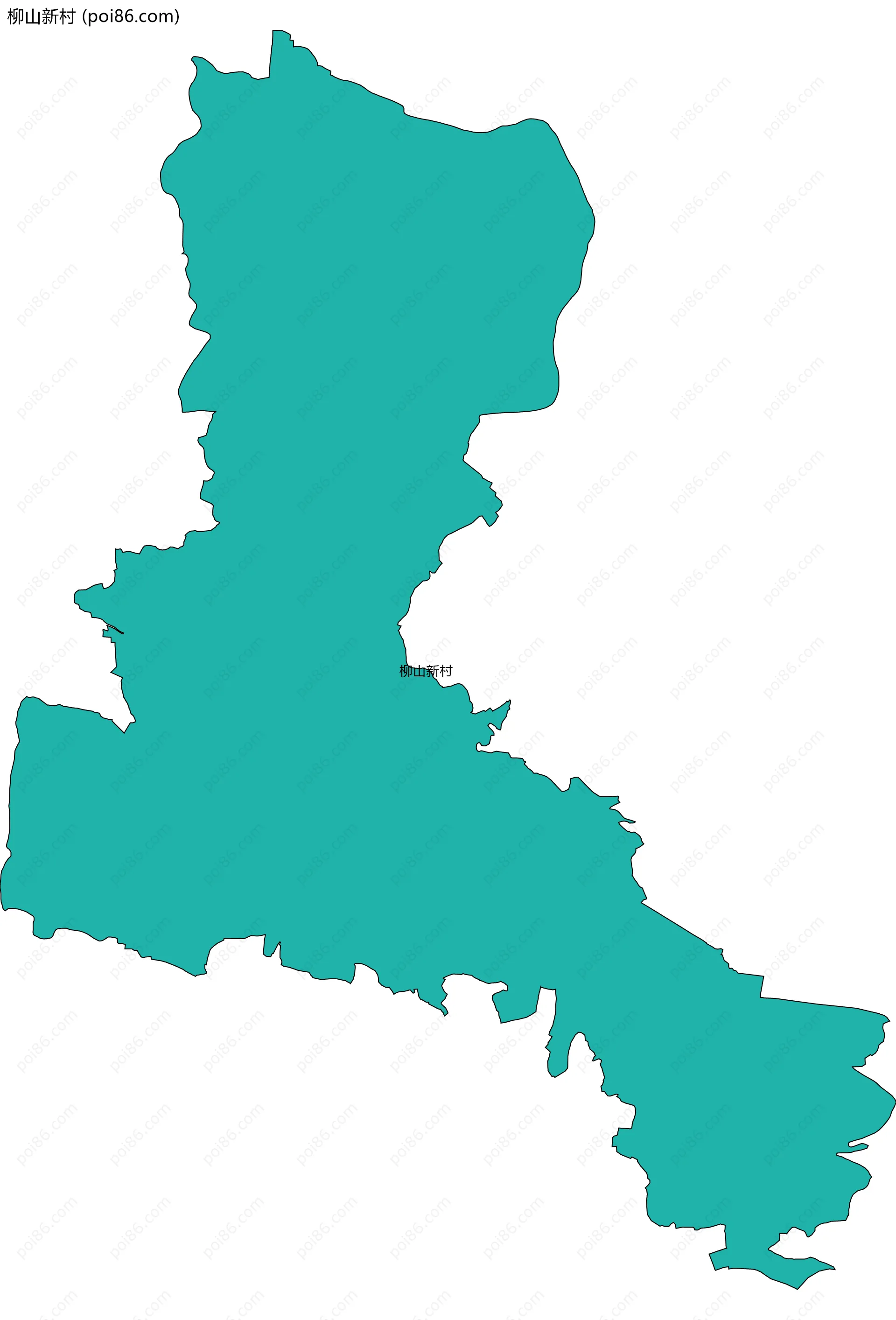 柳山新村边界地图