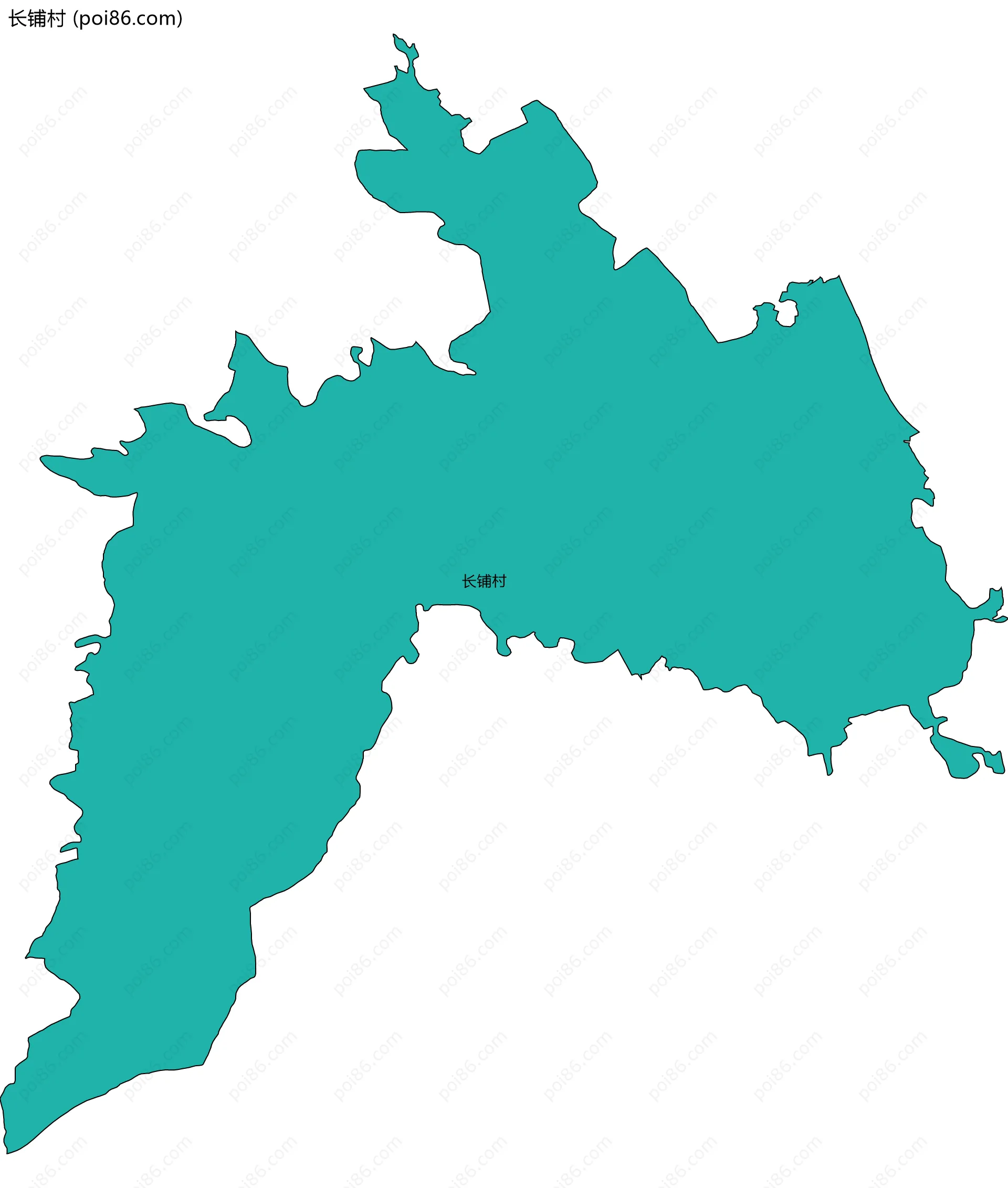 长铺村边界地图