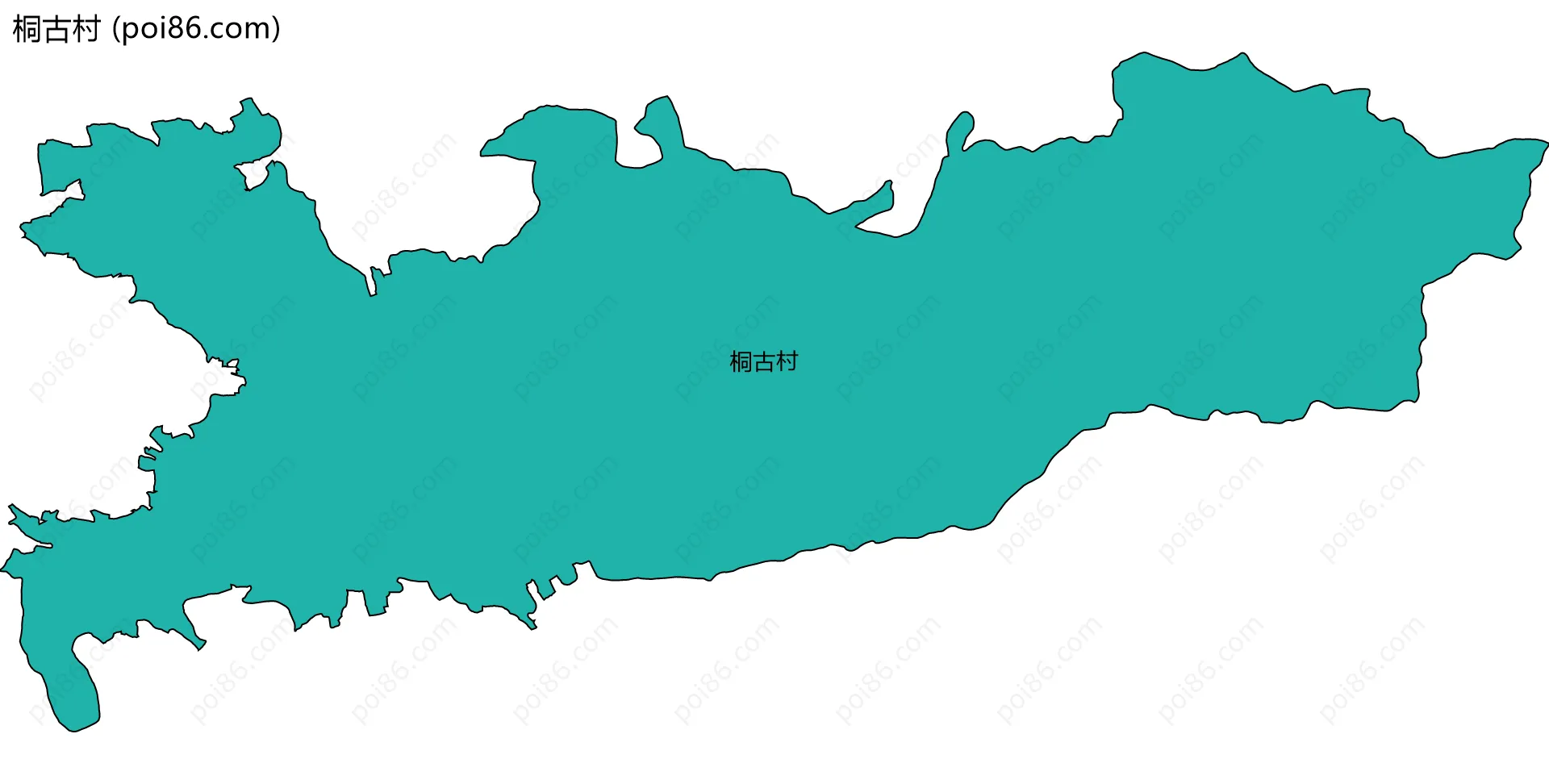 桐古村边界地图