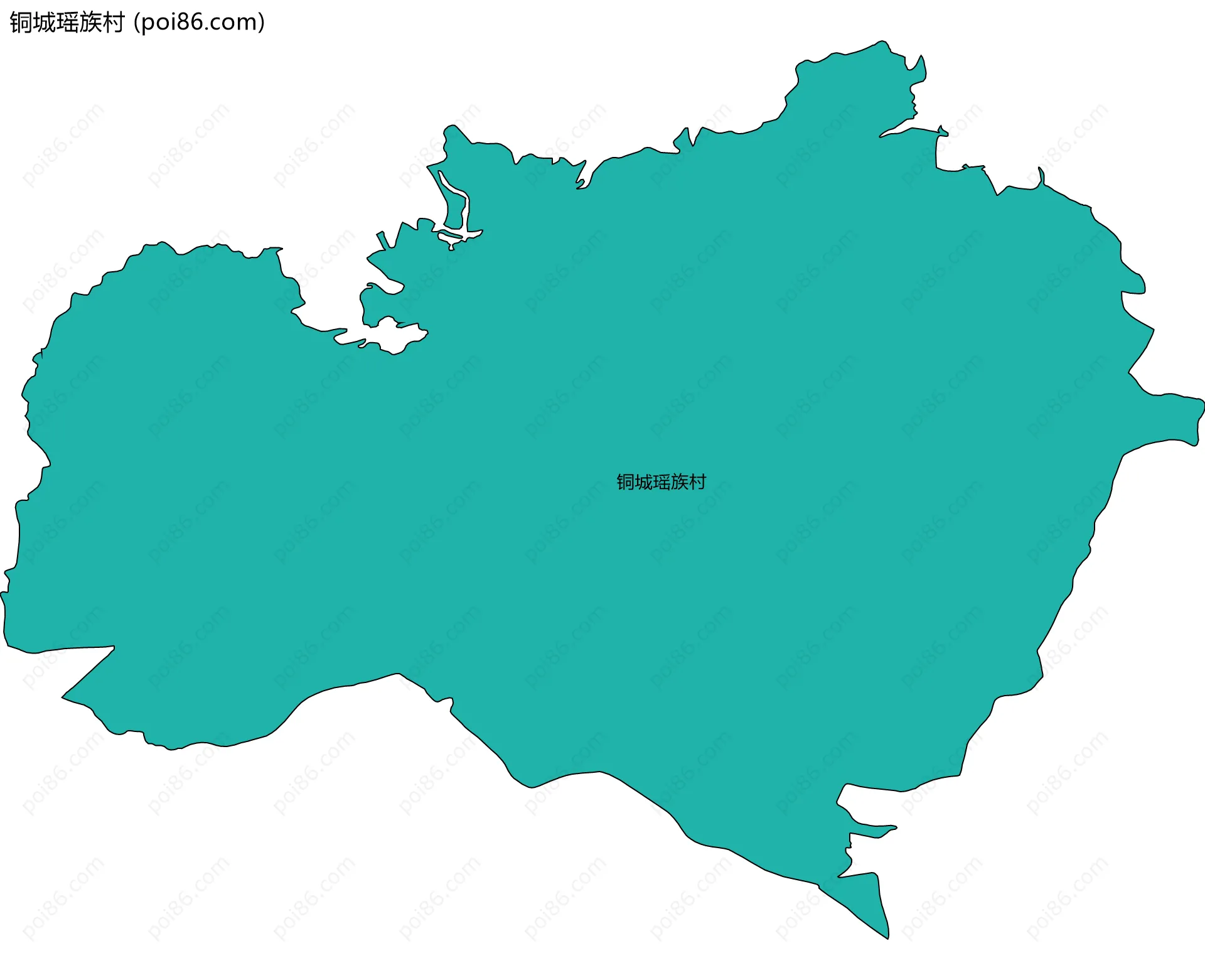 铜城瑶族村边界地图