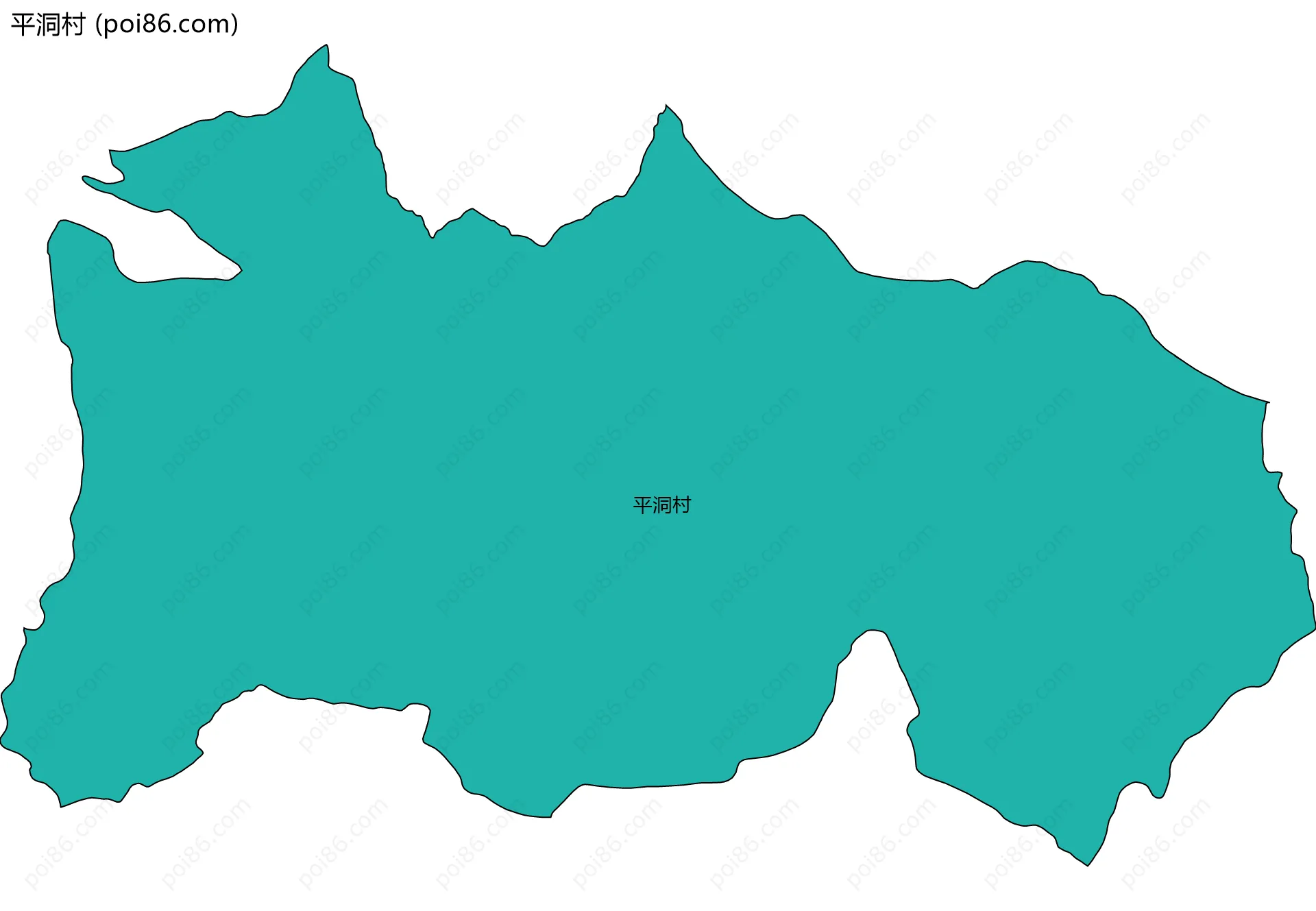 平洞村边界地图