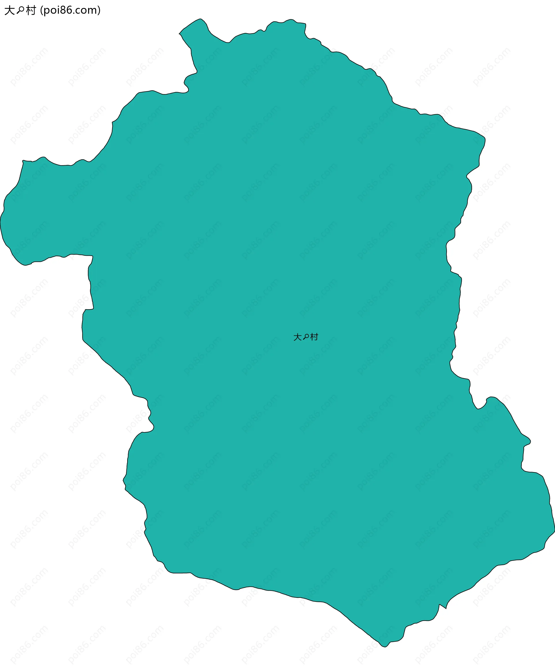 大村边界地图