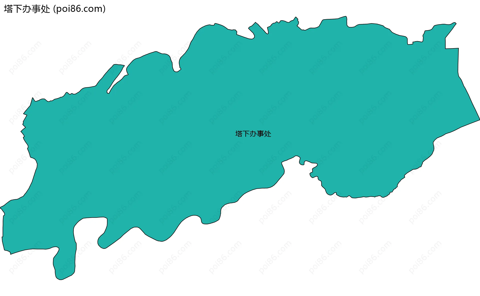 塔下办事处边界地图