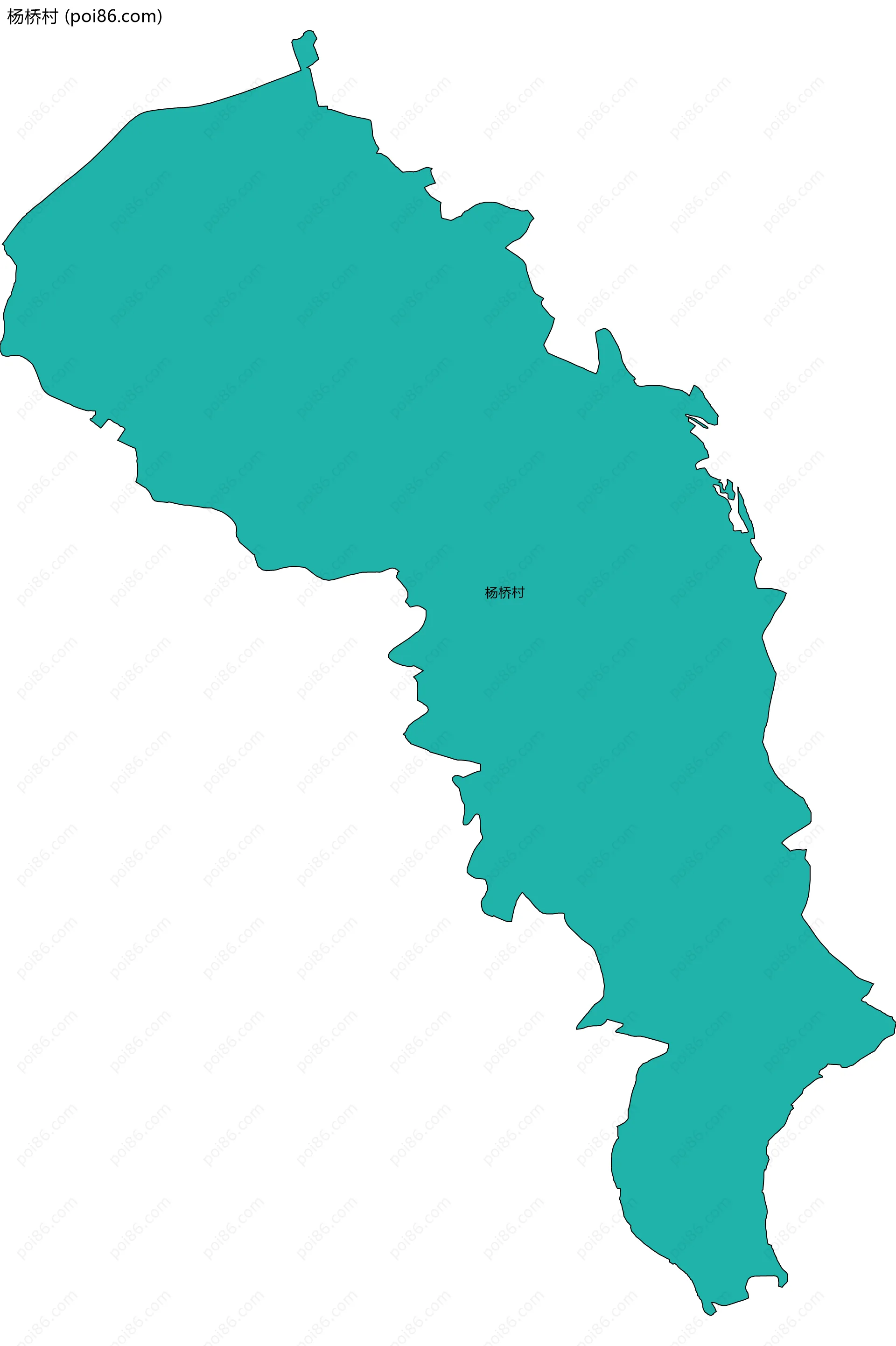 杨桥村边界地图