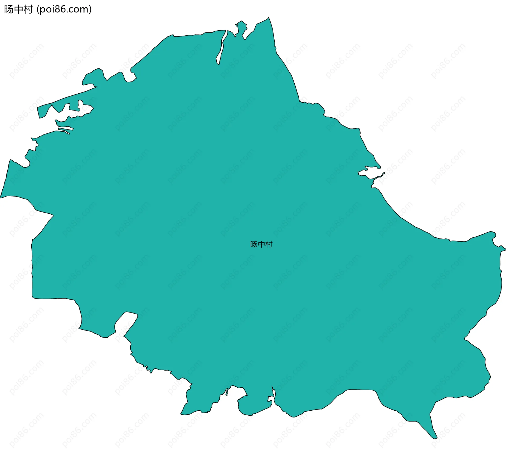 旸中村边界地图