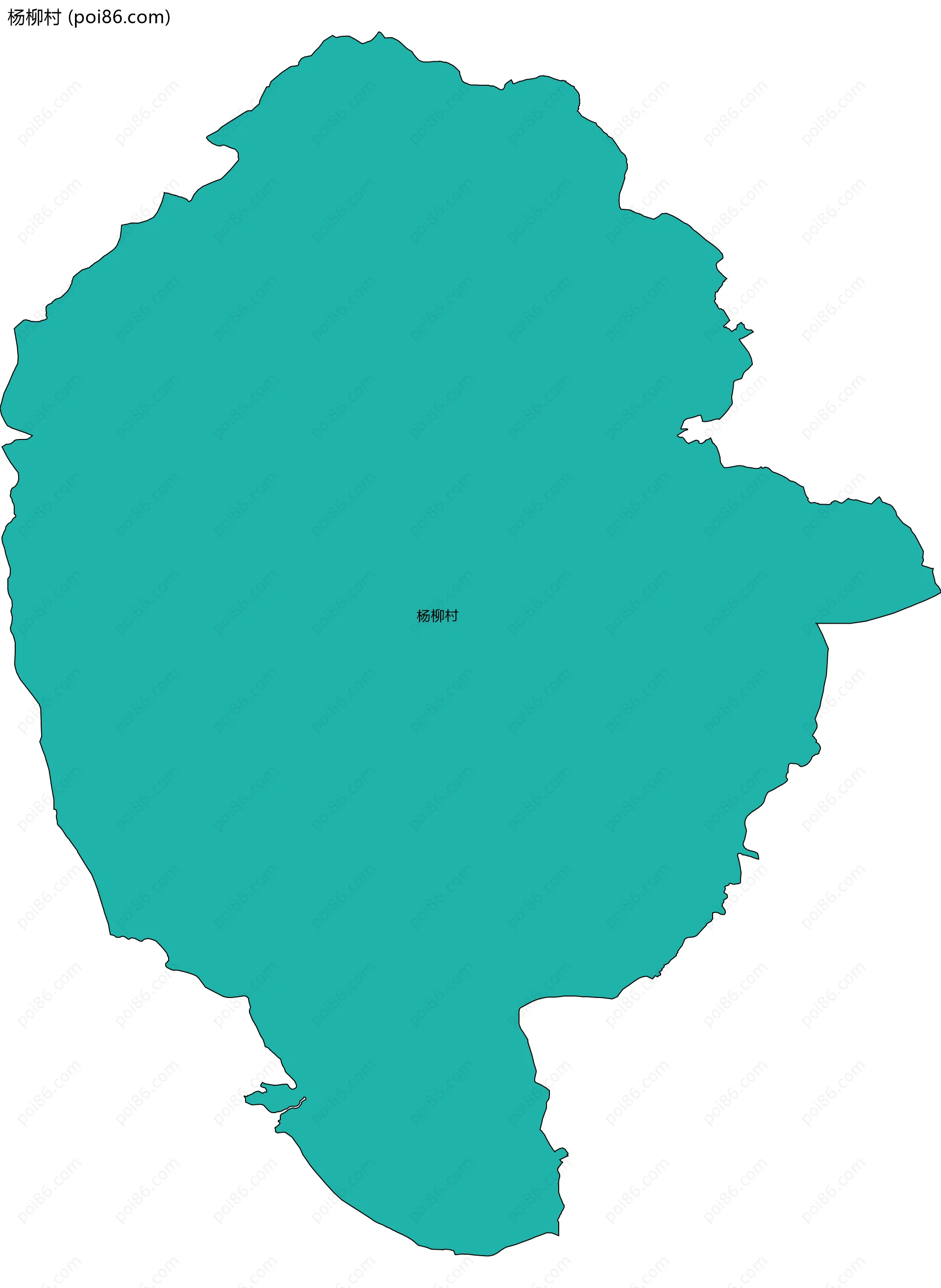 杨柳村边界地图