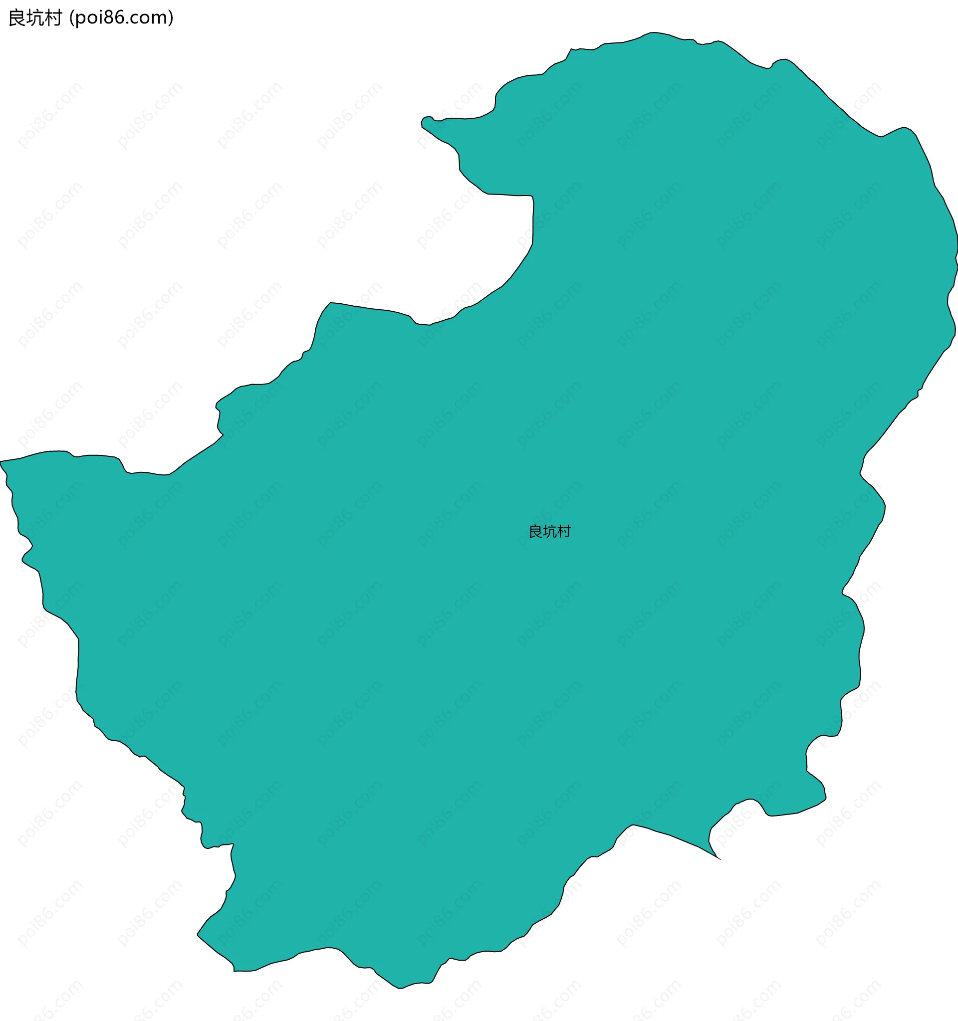 良坑村边界地图