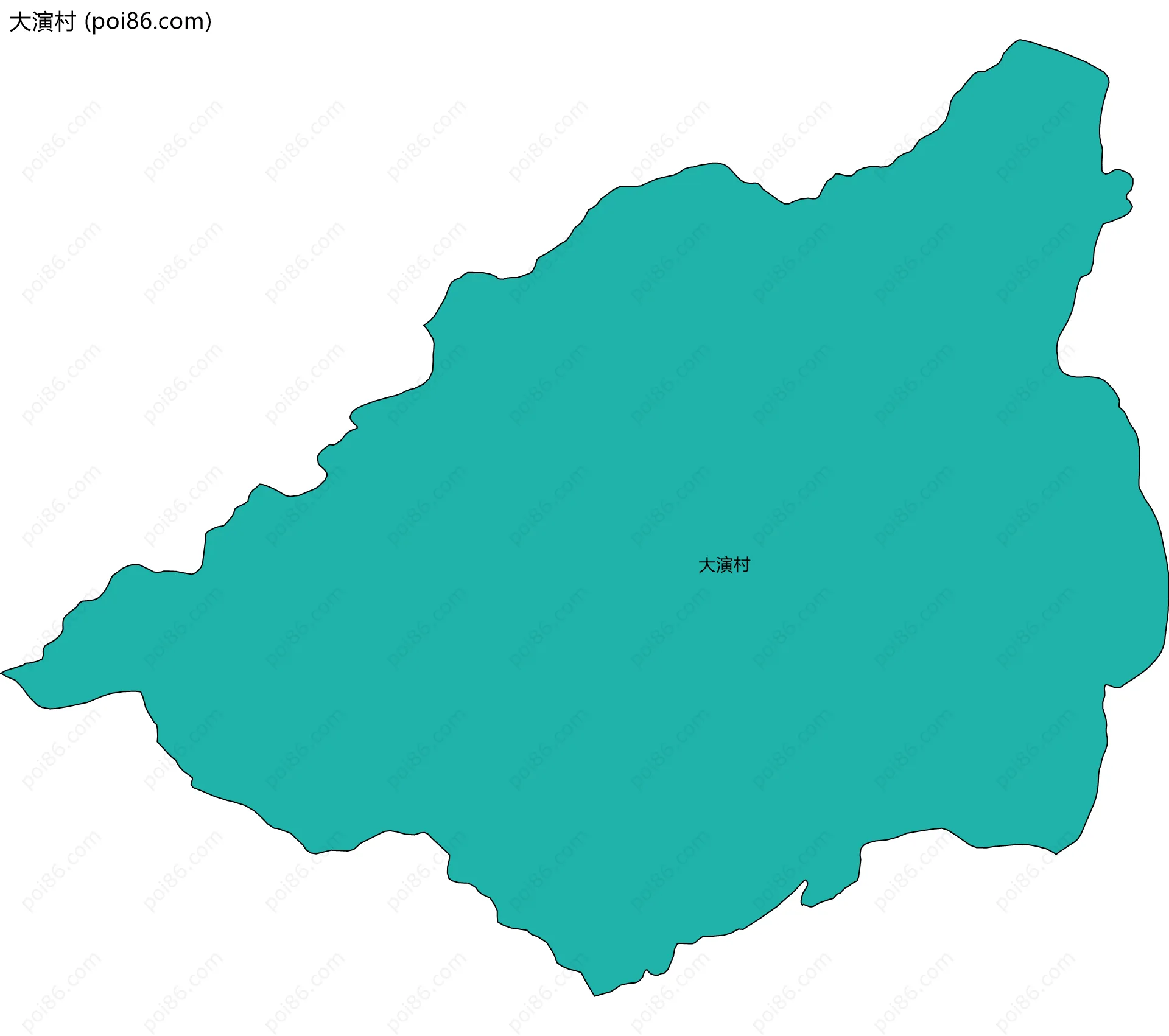 大演村边界地图