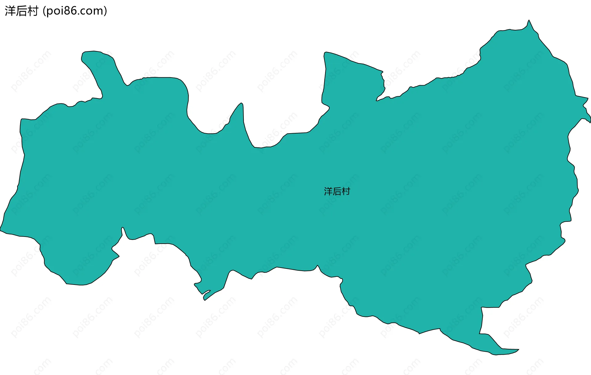 洋后村边界地图