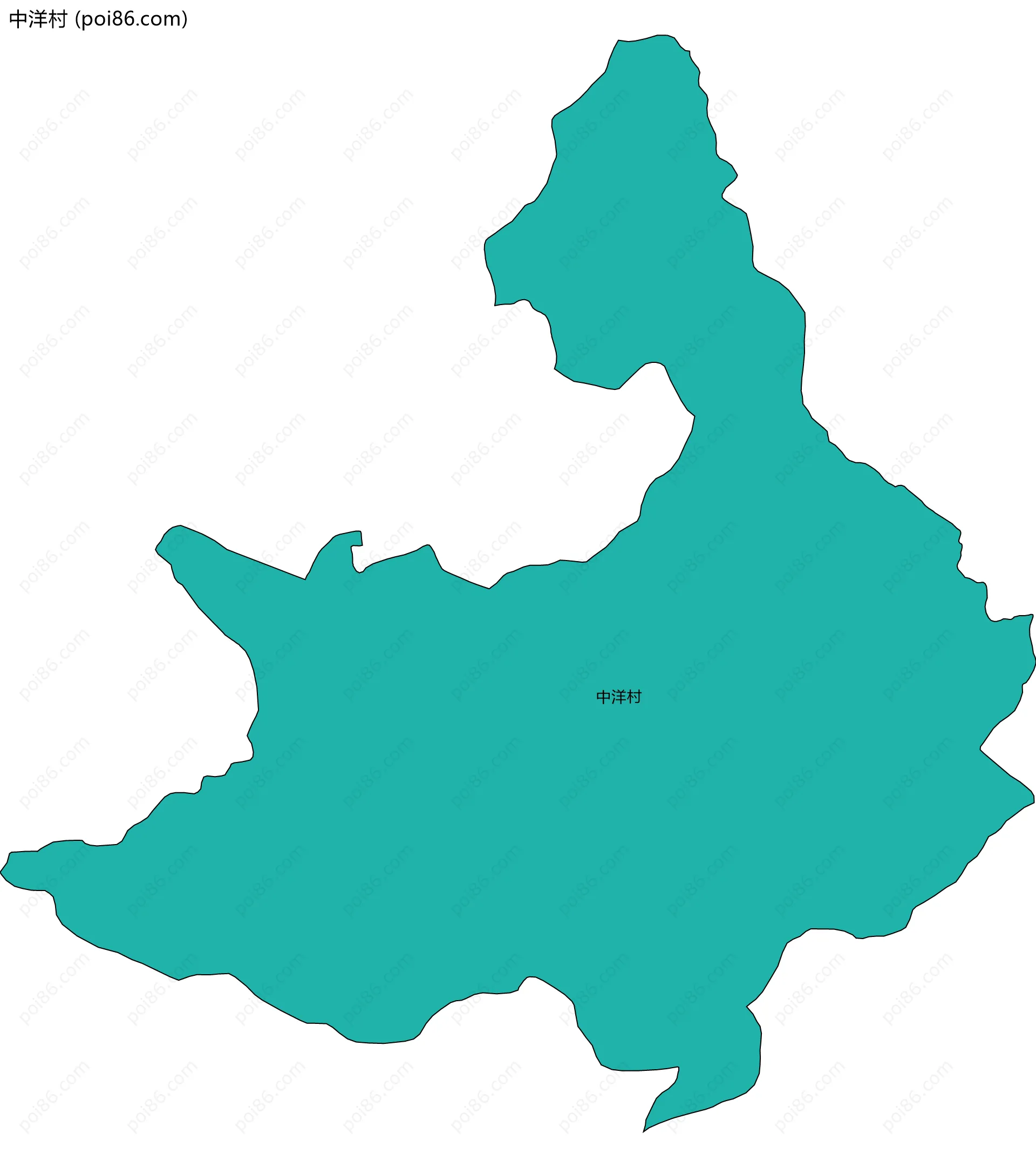 中洋村边界地图