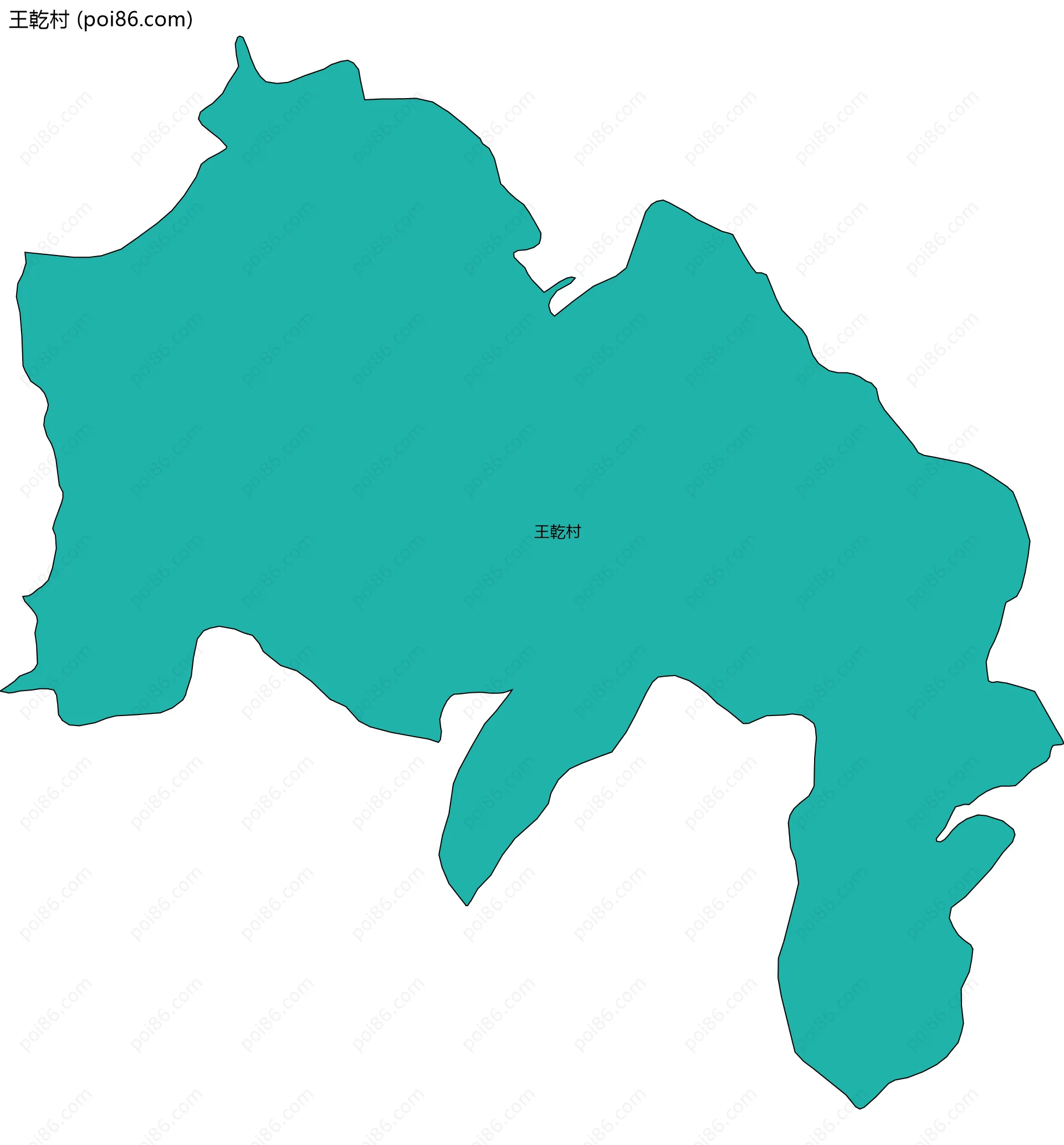 王乾村边界地图