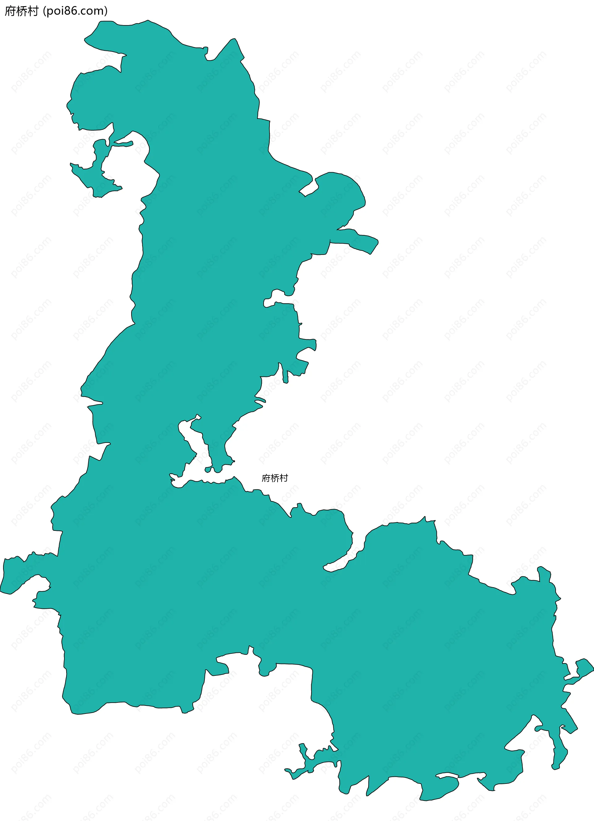 府桥村边界地图