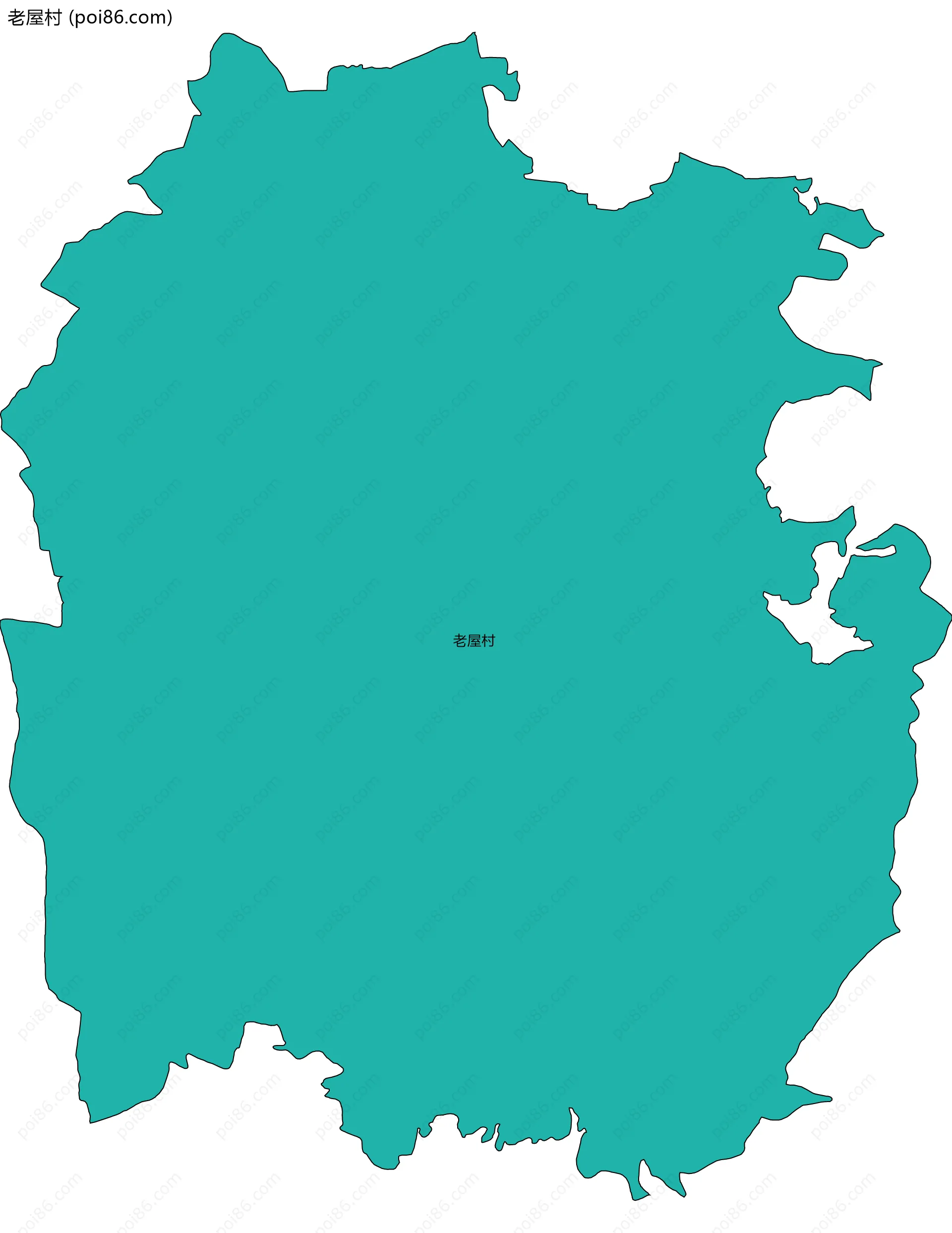 老屋村边界地图