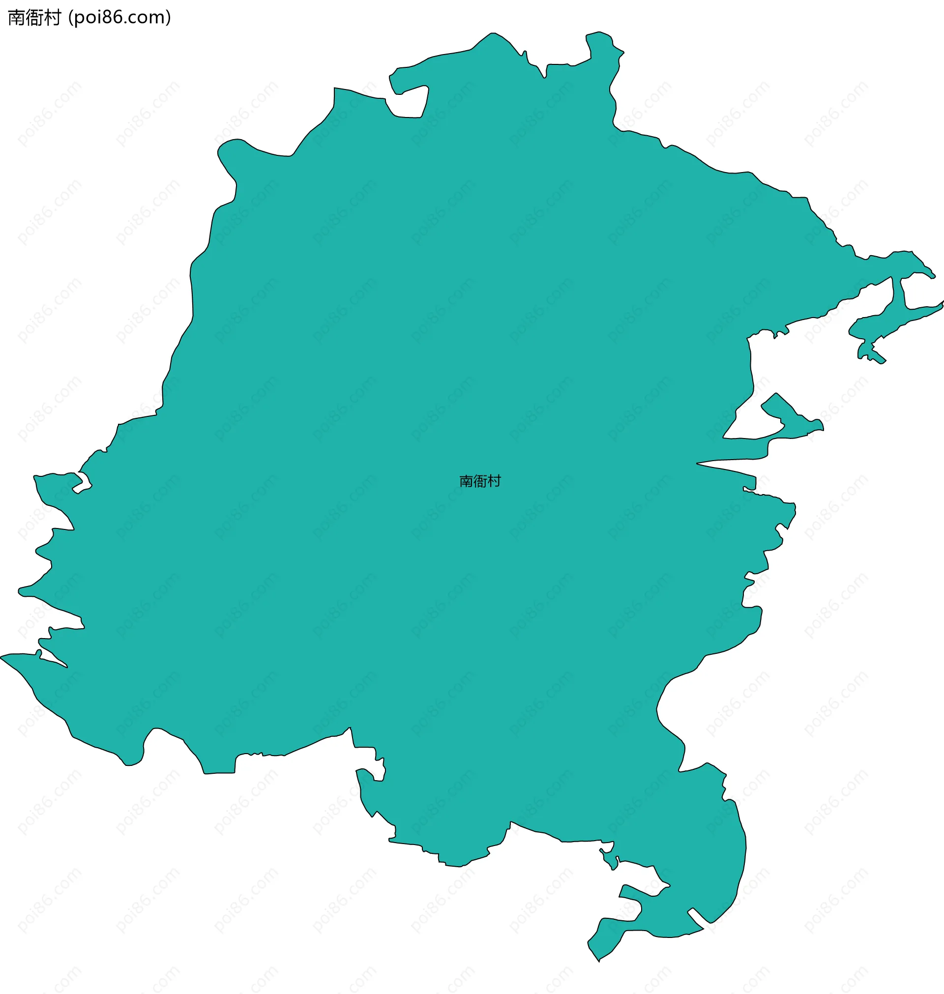 南衙村边界地图