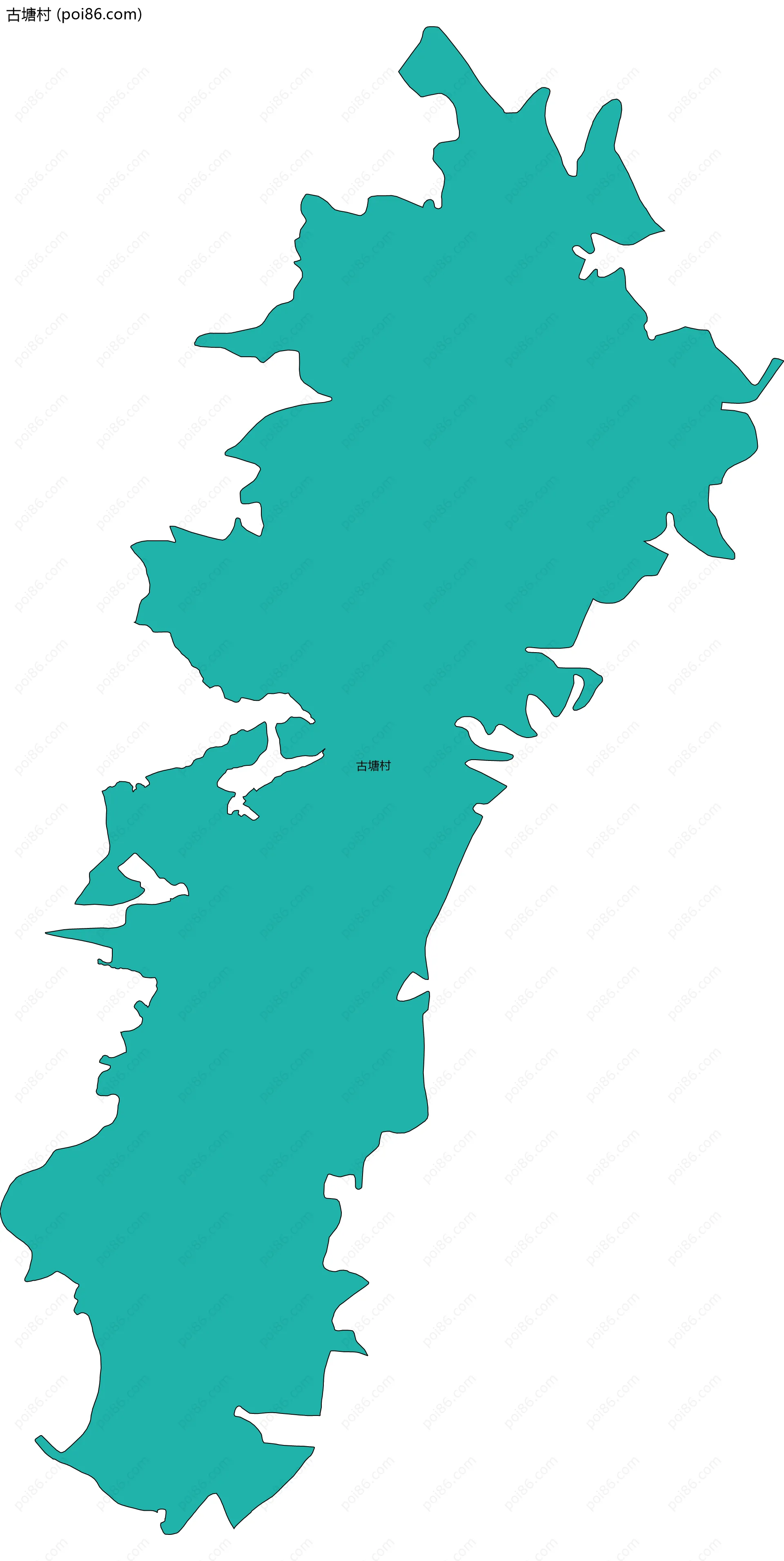 古塘村边界地图