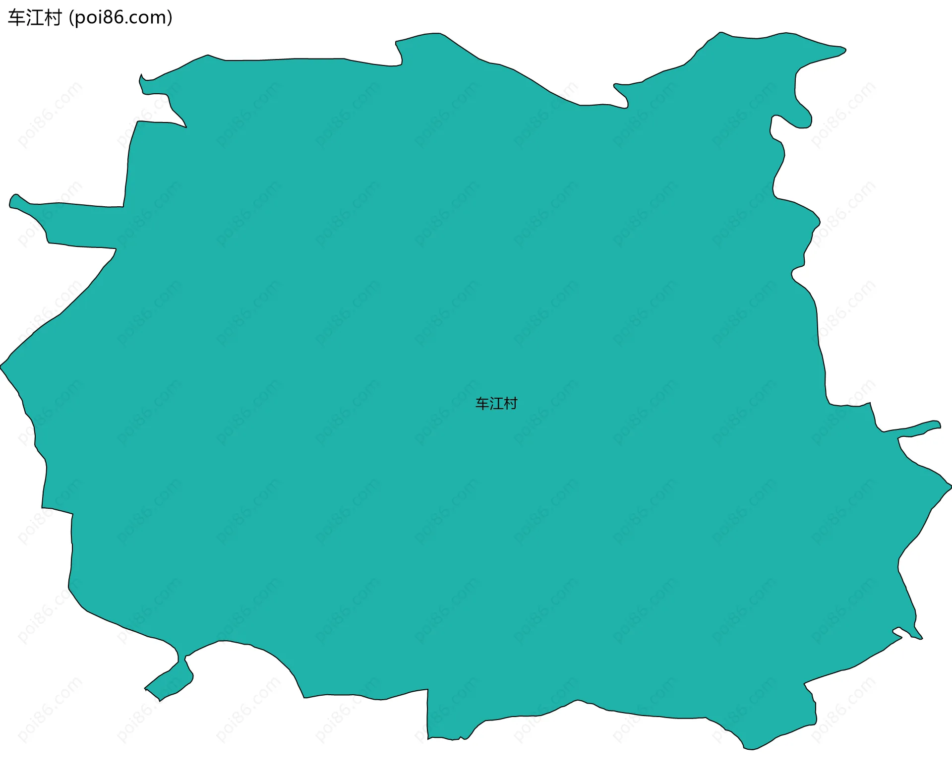 车江村边界地图