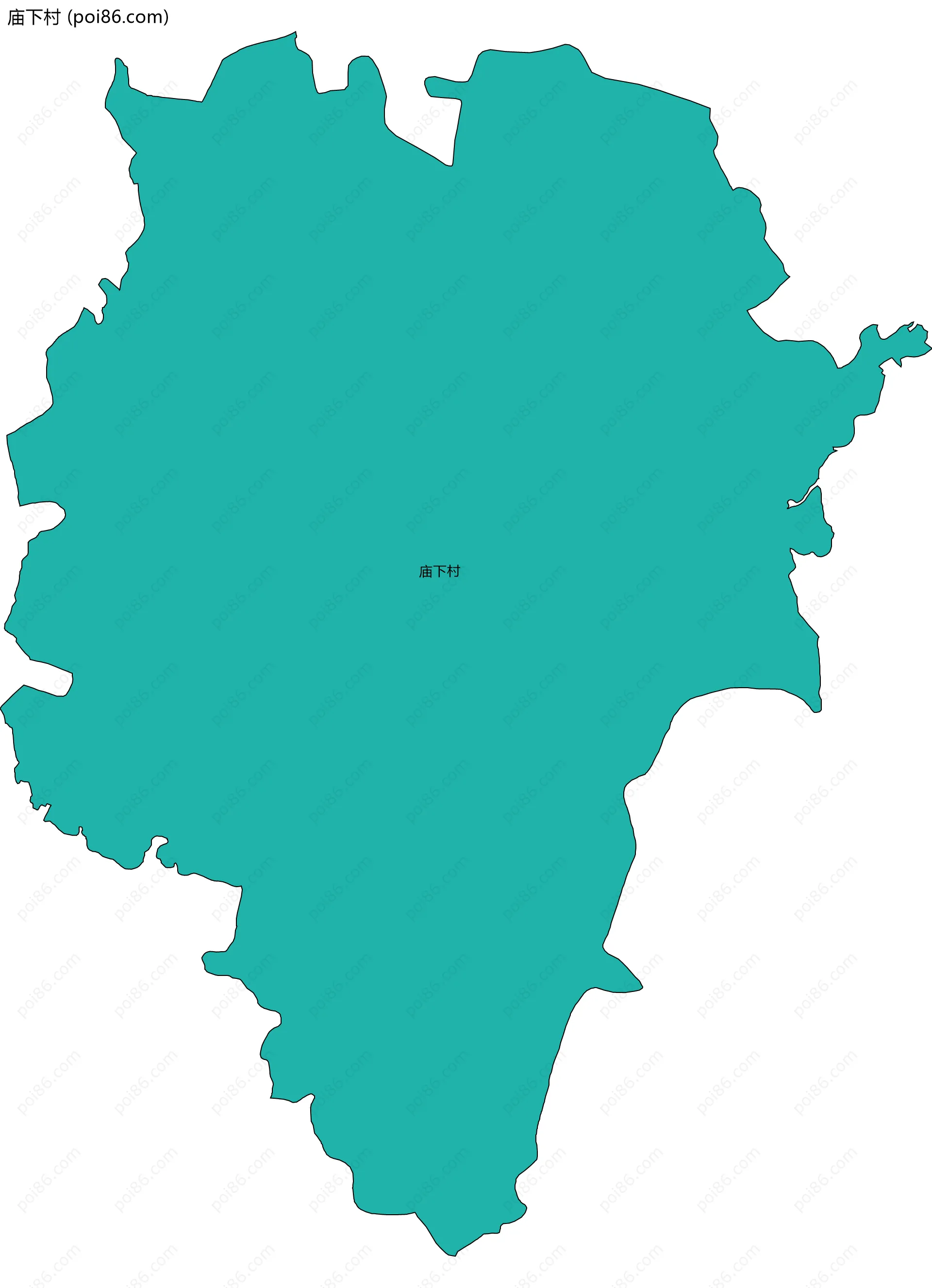 庙下村边界地图