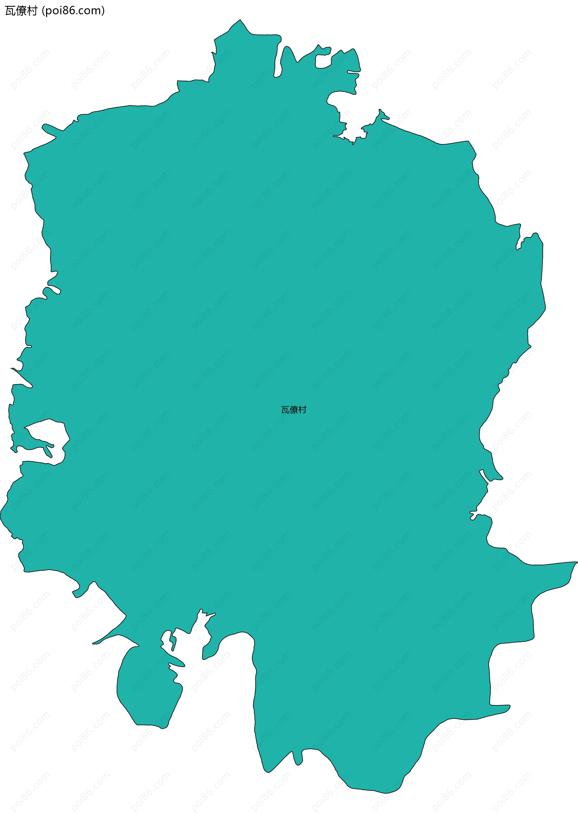 瓦僚村边界地图