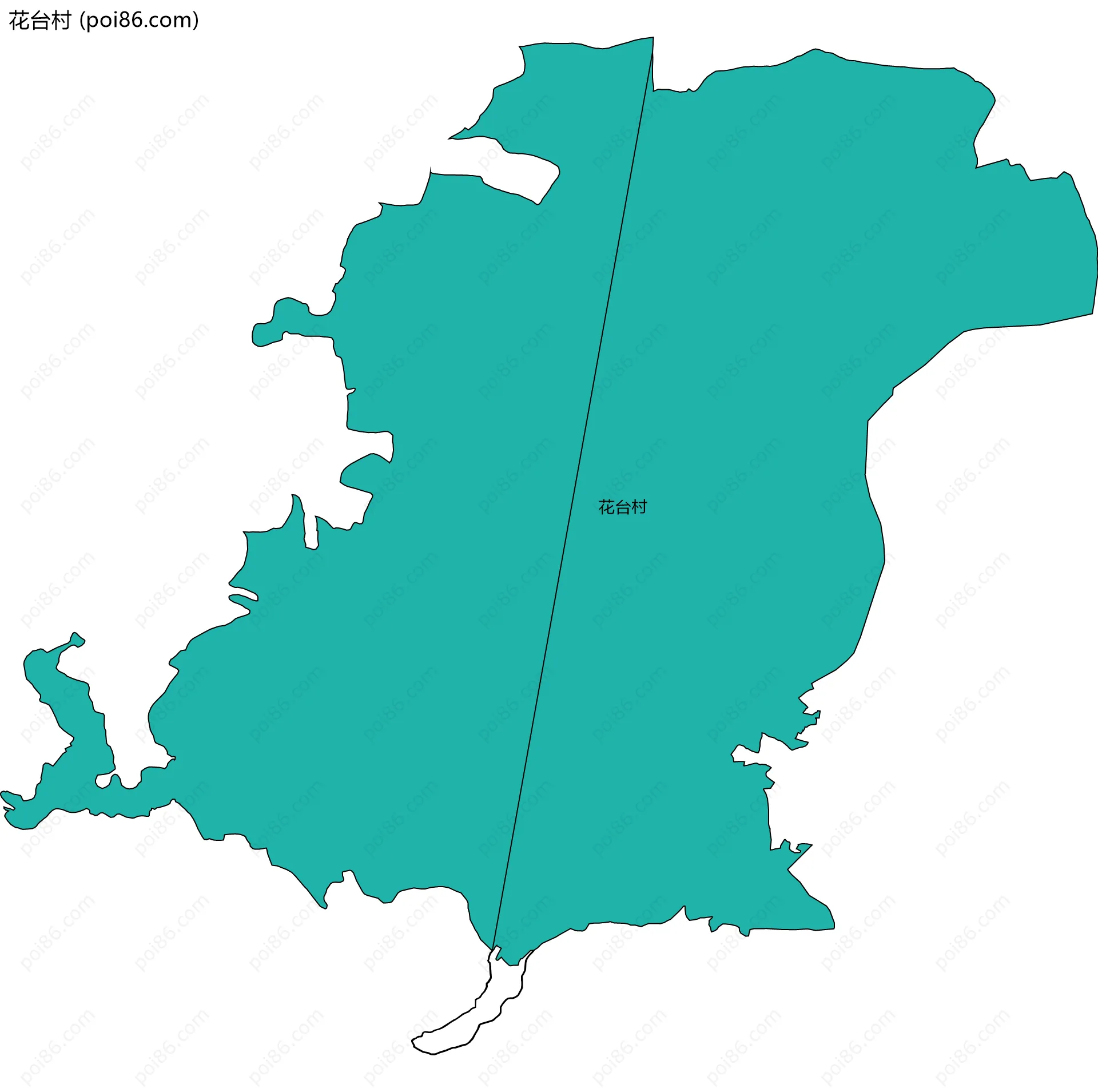 花台村边界地图