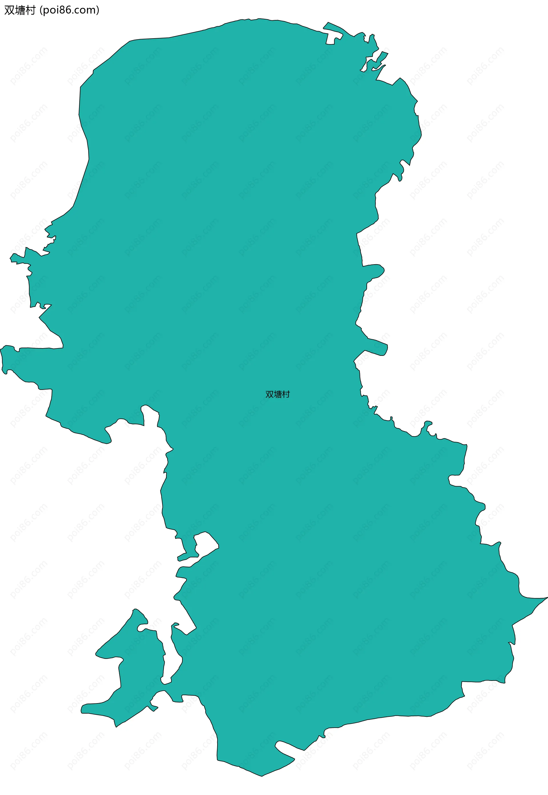 双塘村边界地图