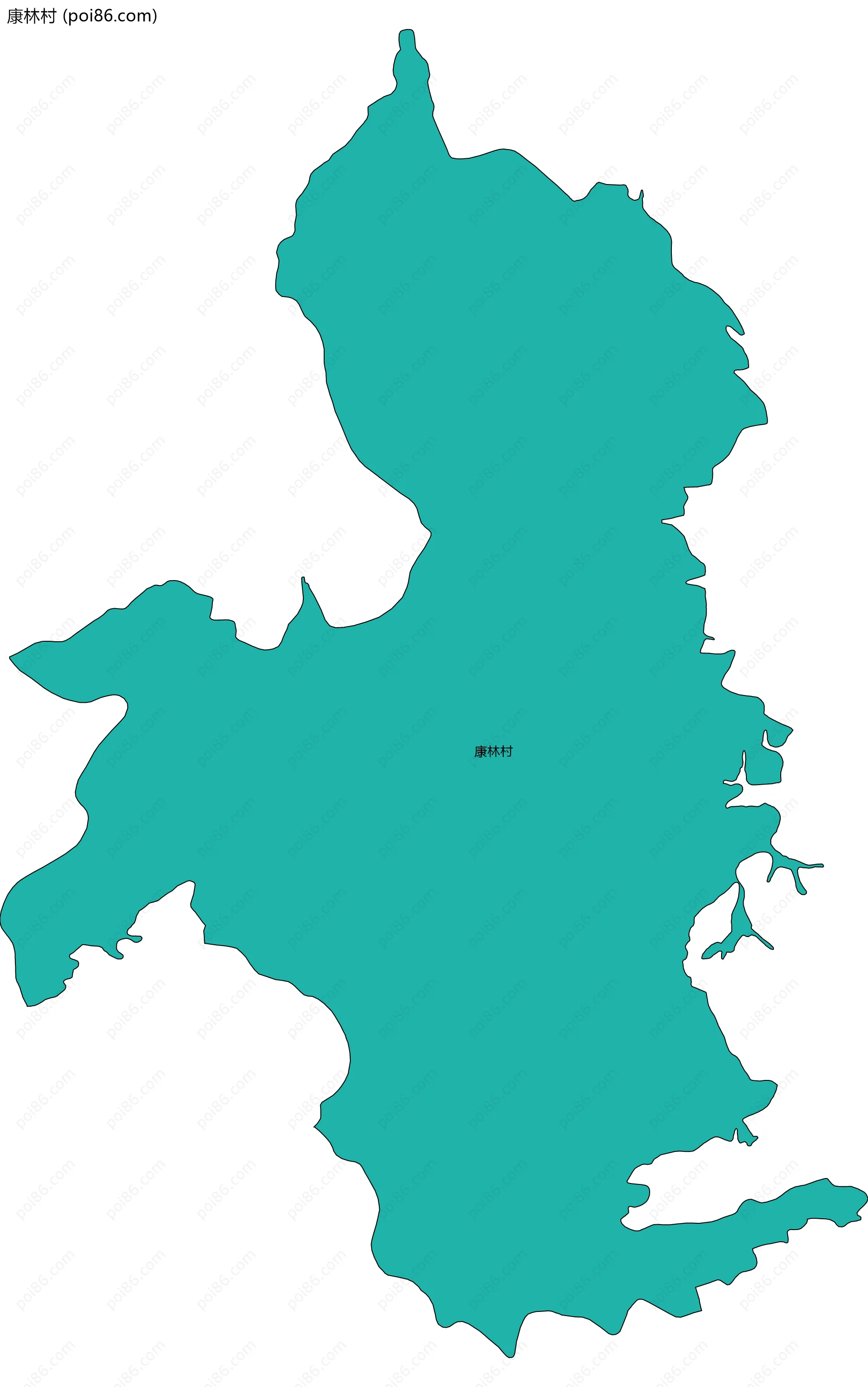 康林村边界地图