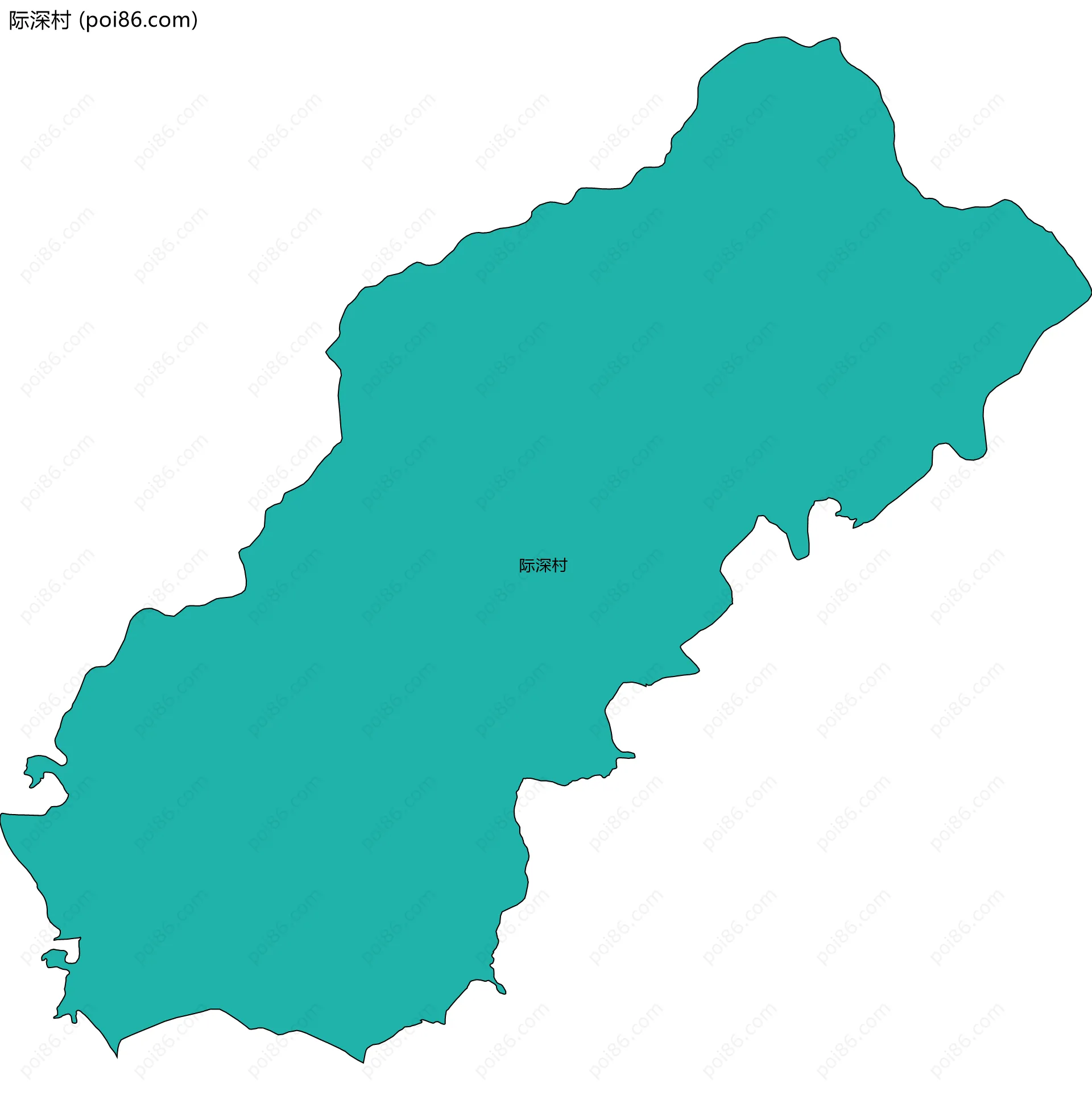 际深村边界地图