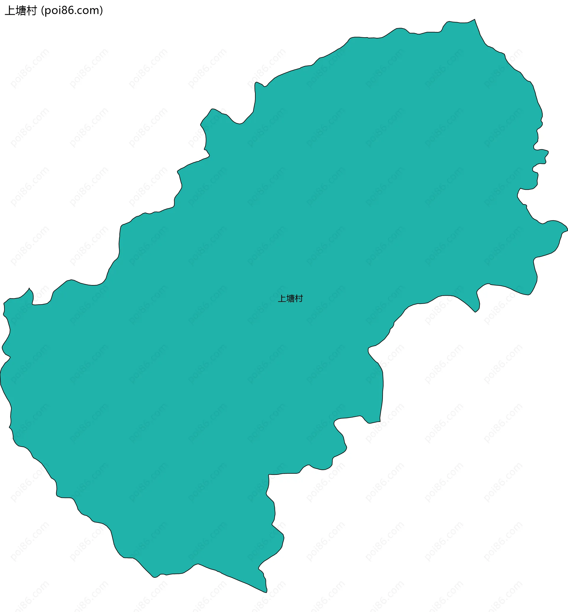 上塘村边界地图