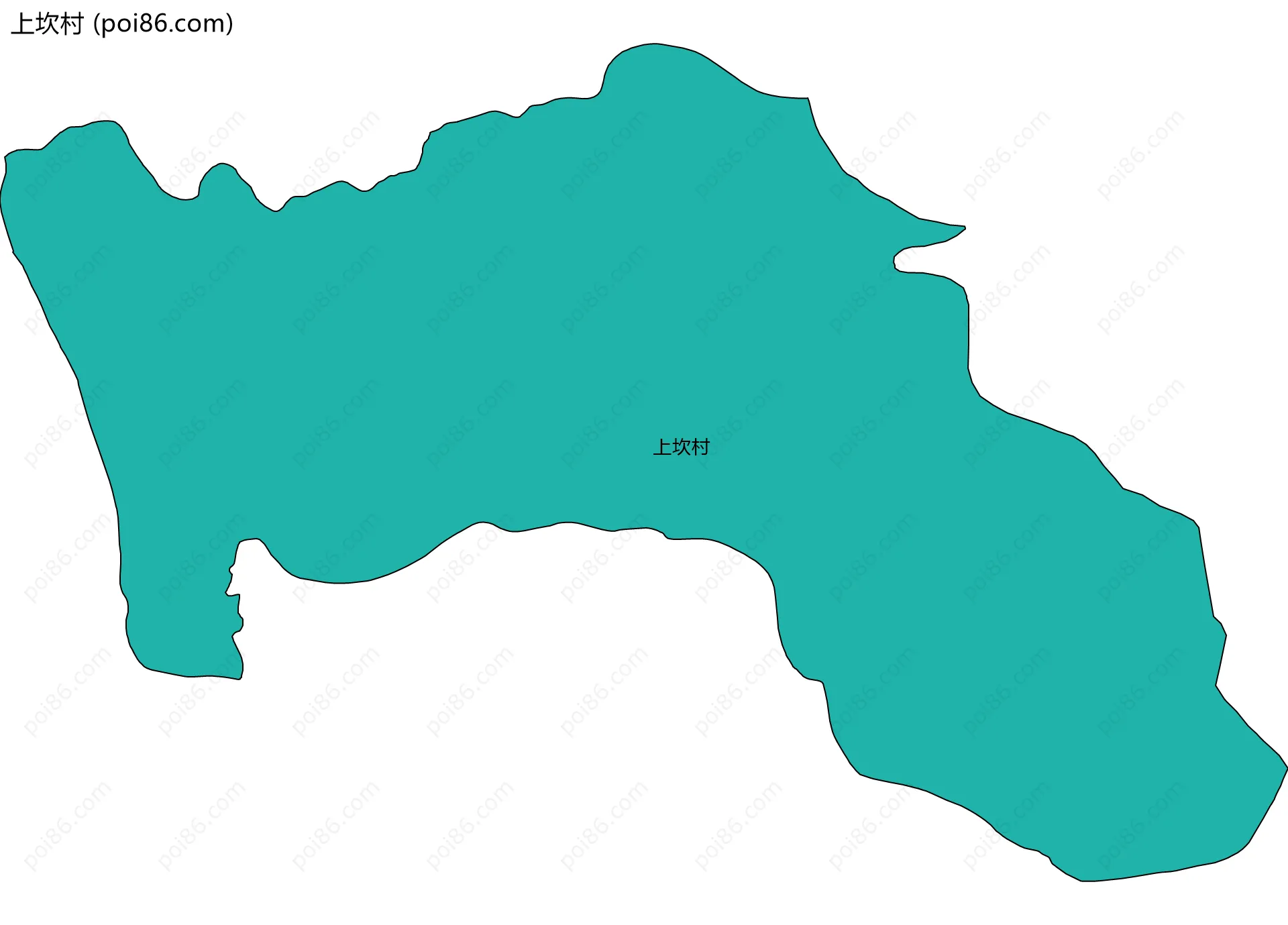 上坎村边界地图
