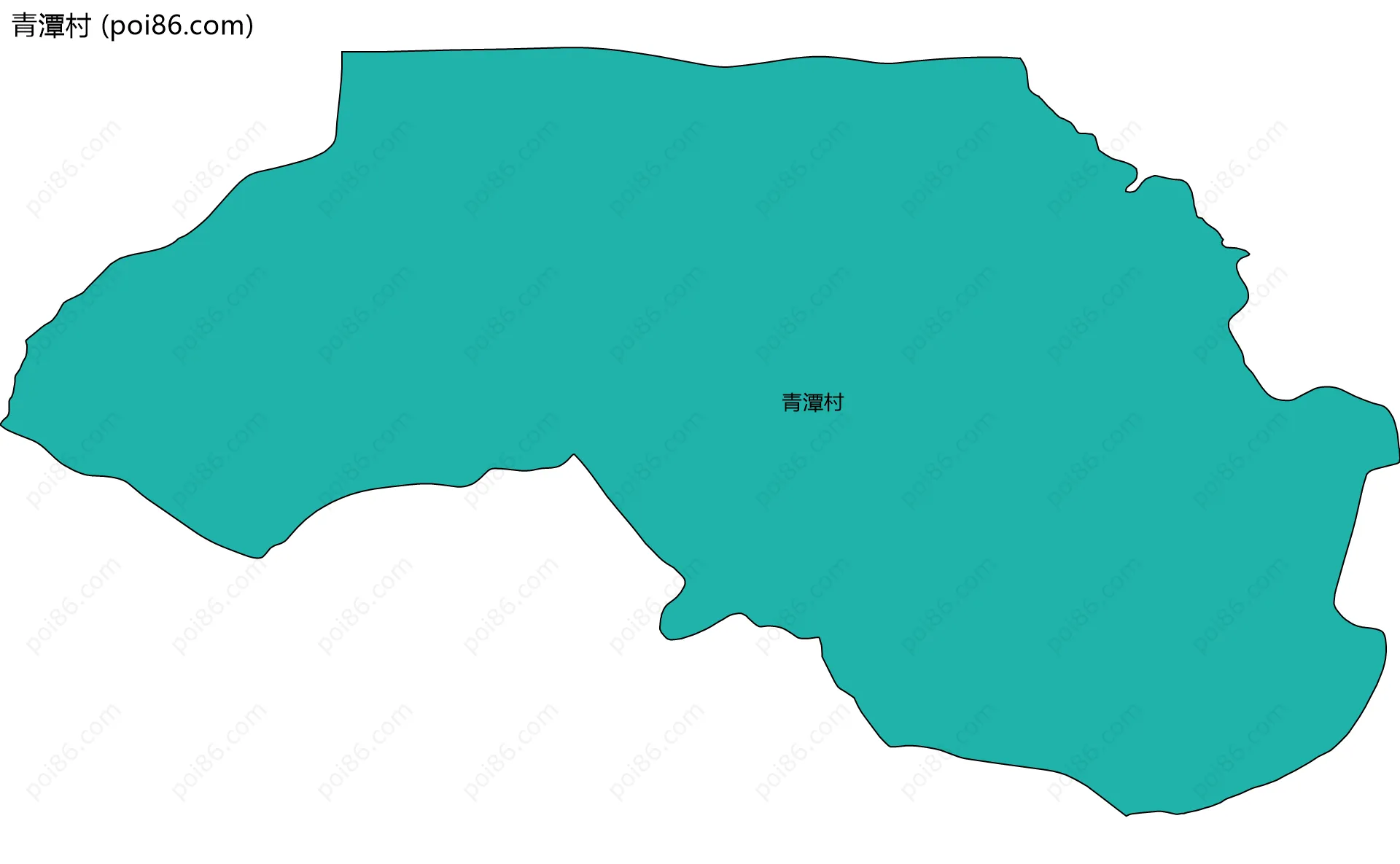 青潭村边界地图