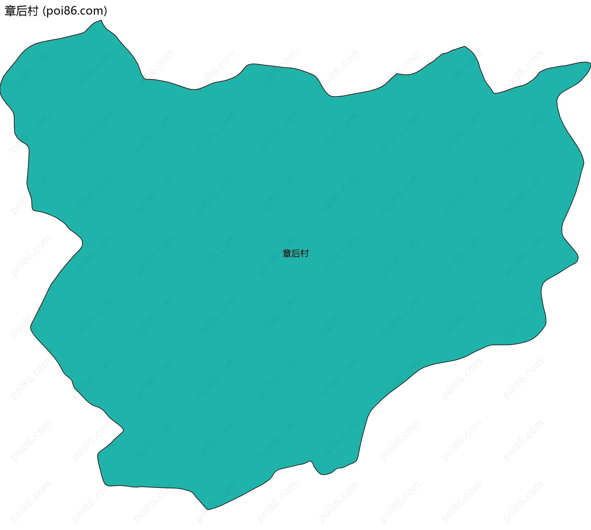 章后村边界地图