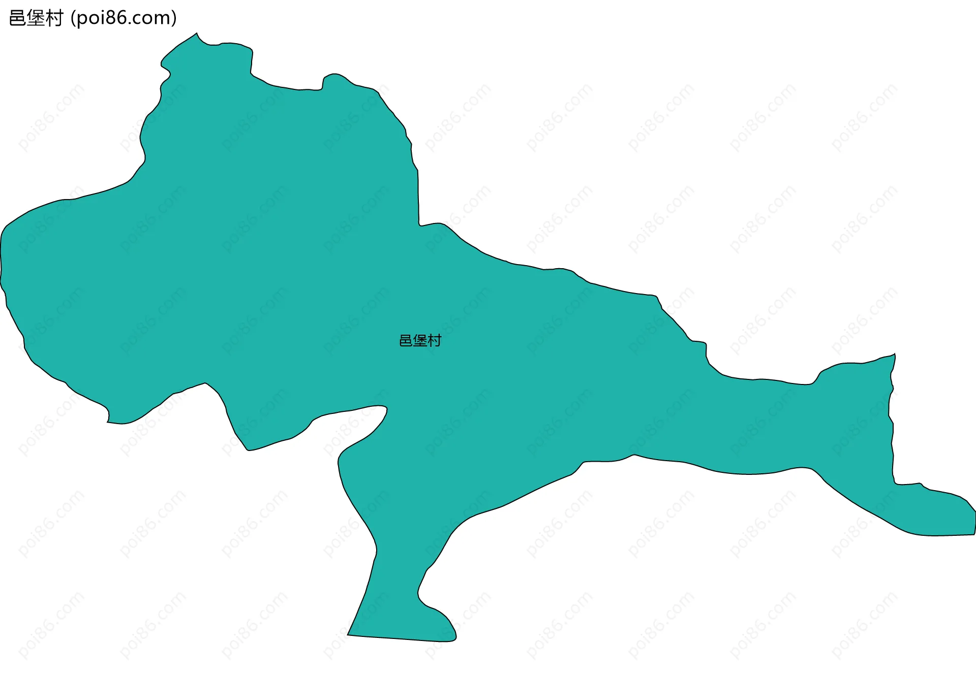 邑堡村边界地图