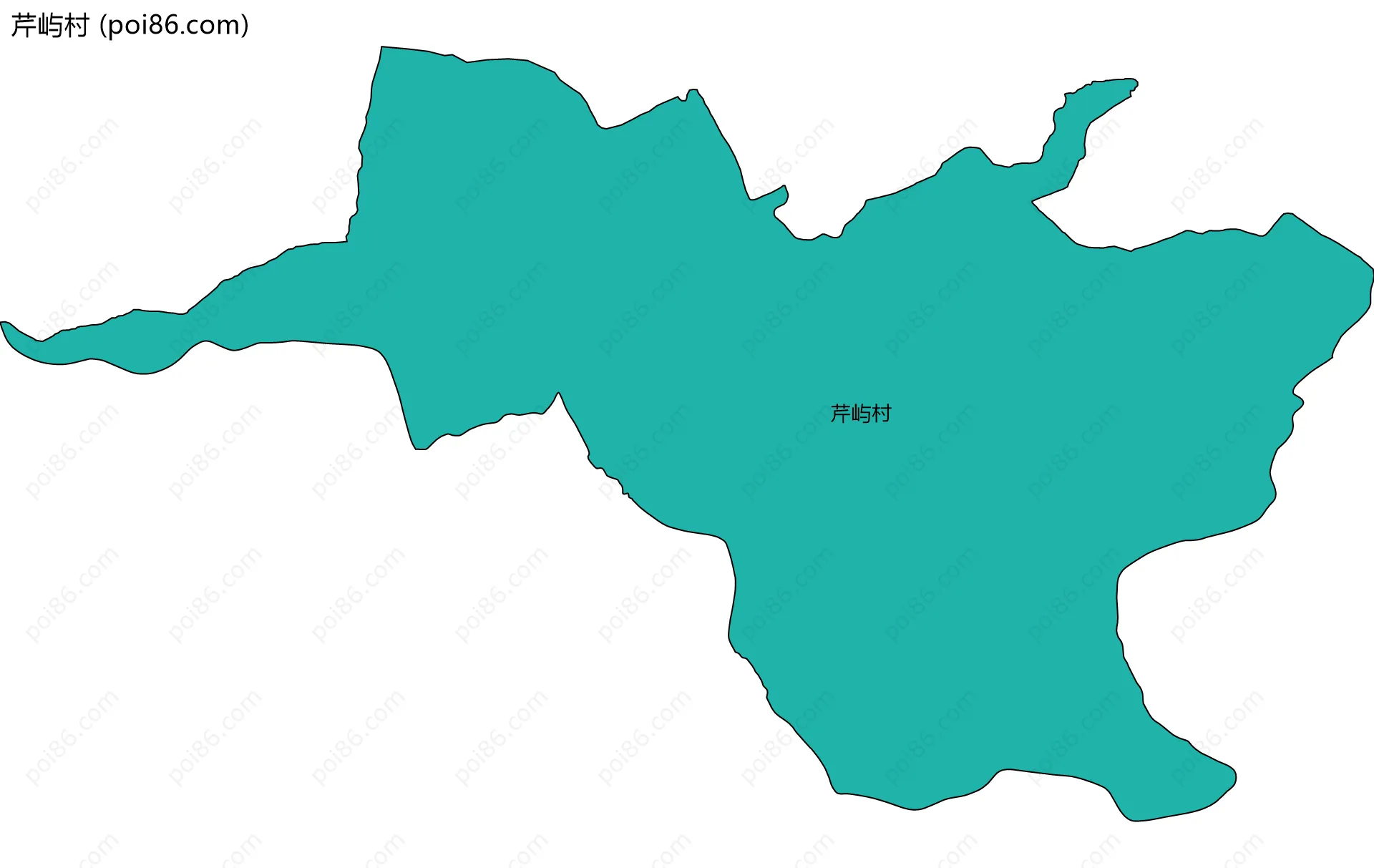 芹屿村边界地图
