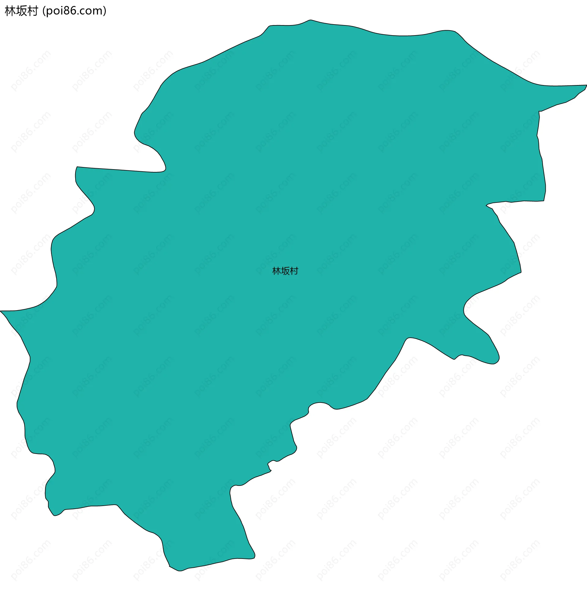 林坂村边界地图