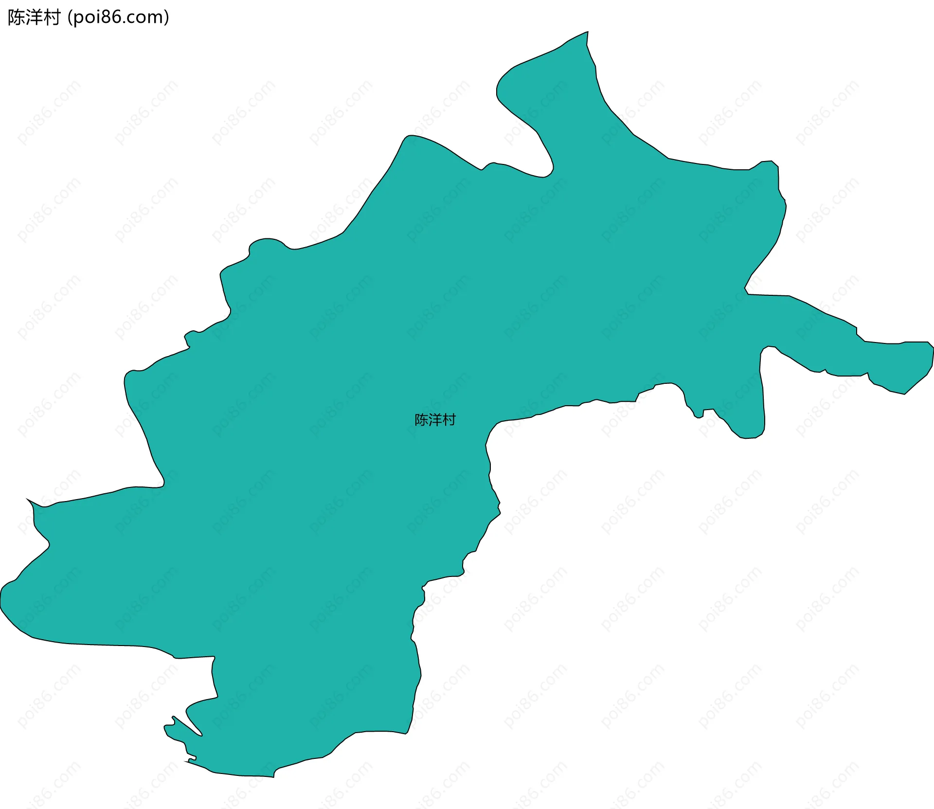 陈洋村边界地图