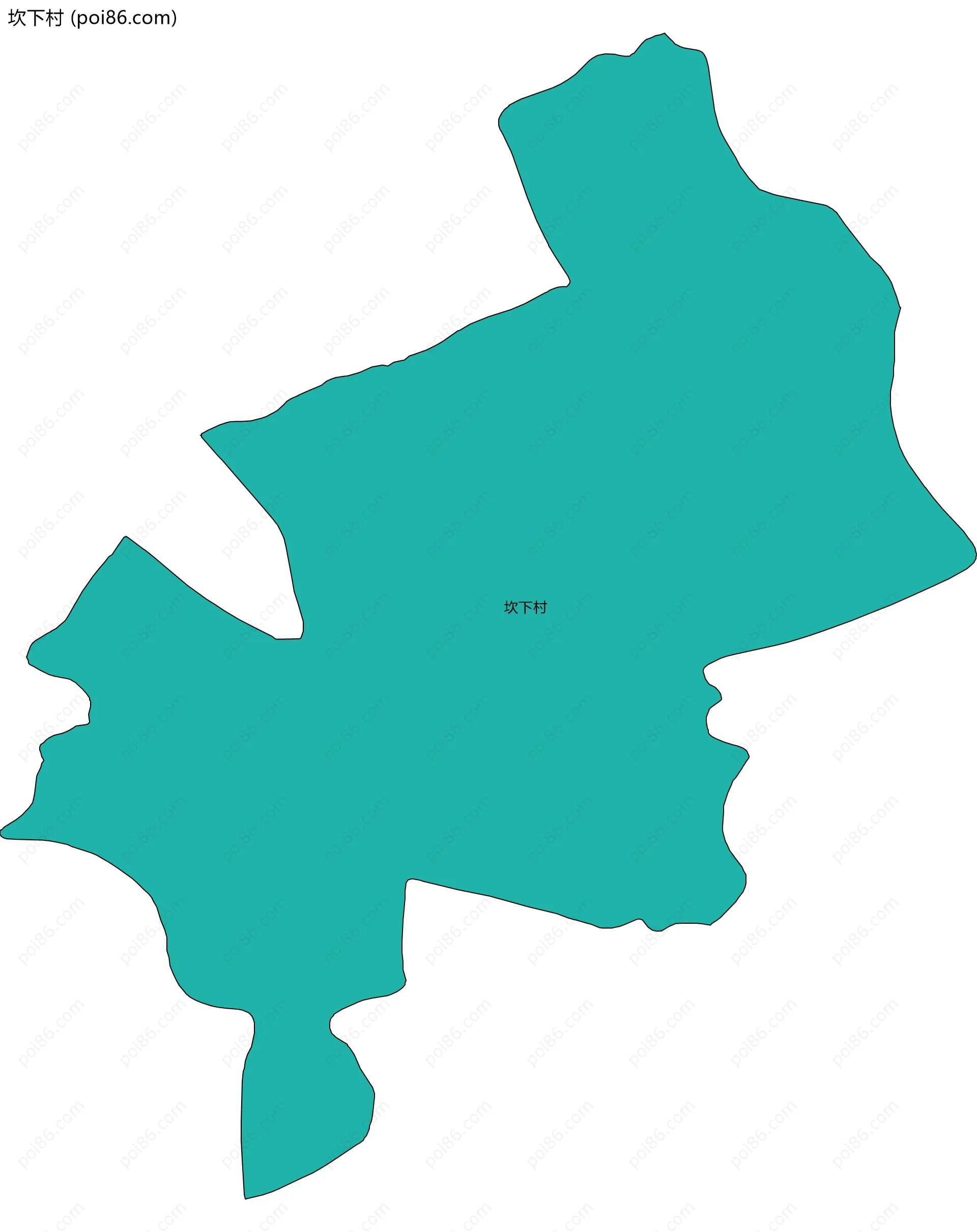 坎下村边界地图