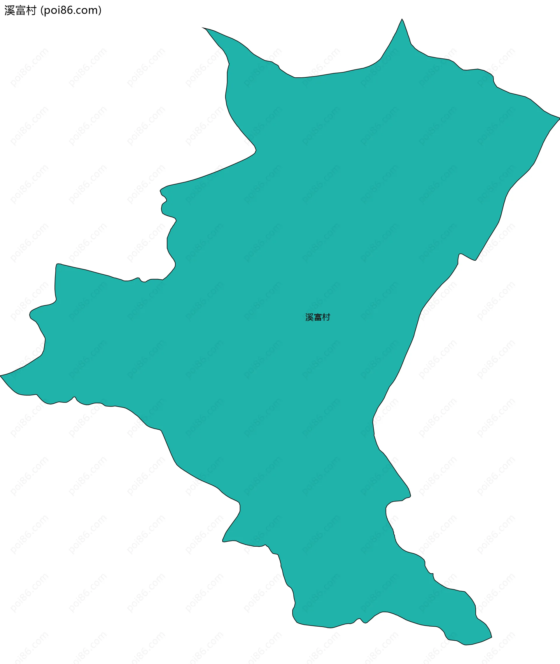 溪富村边界地图