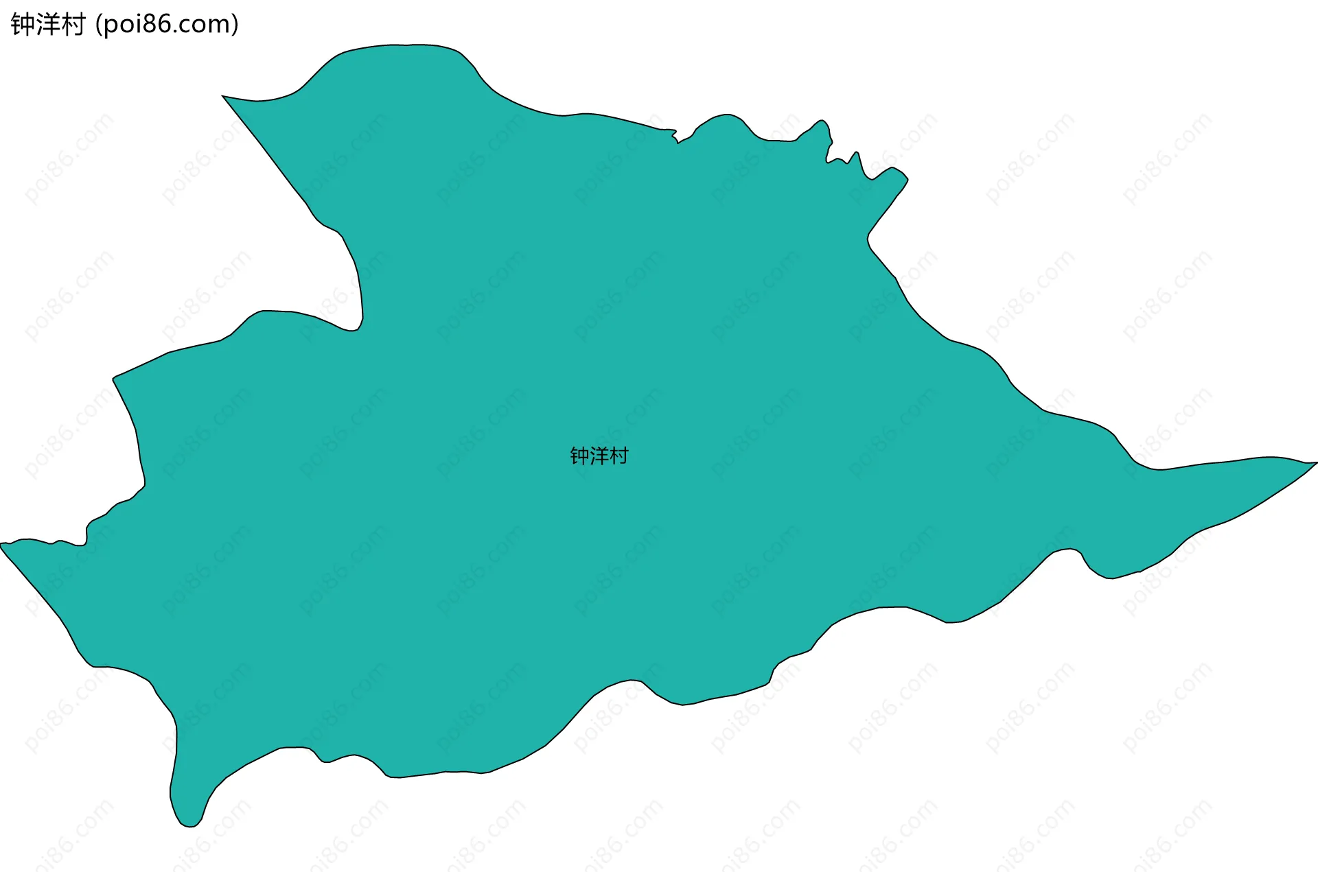 钟洋村边界地图