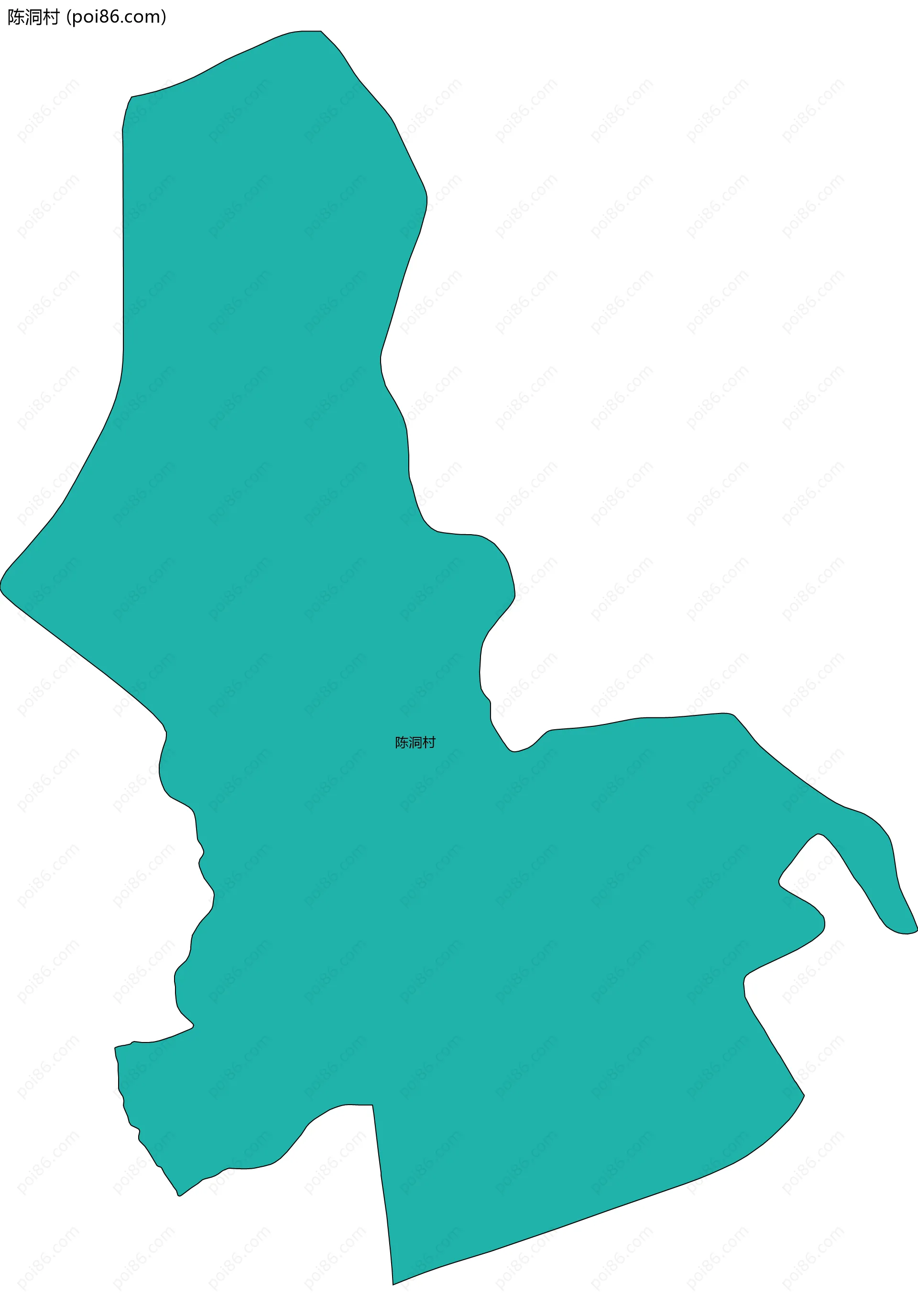 陈洞村边界地图