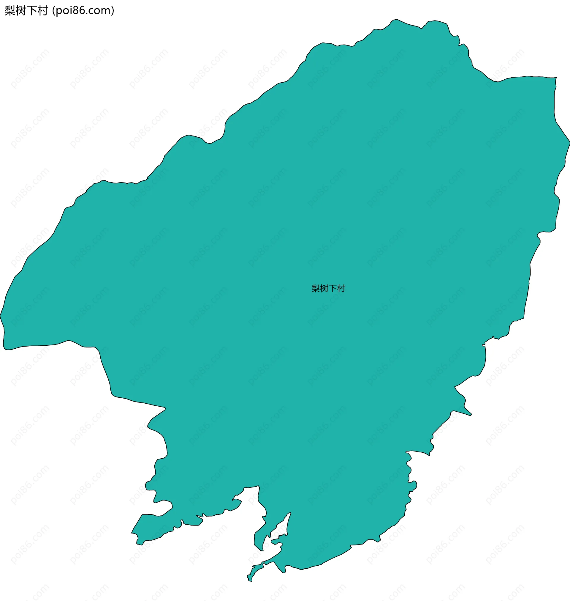 梨树下村边界地图