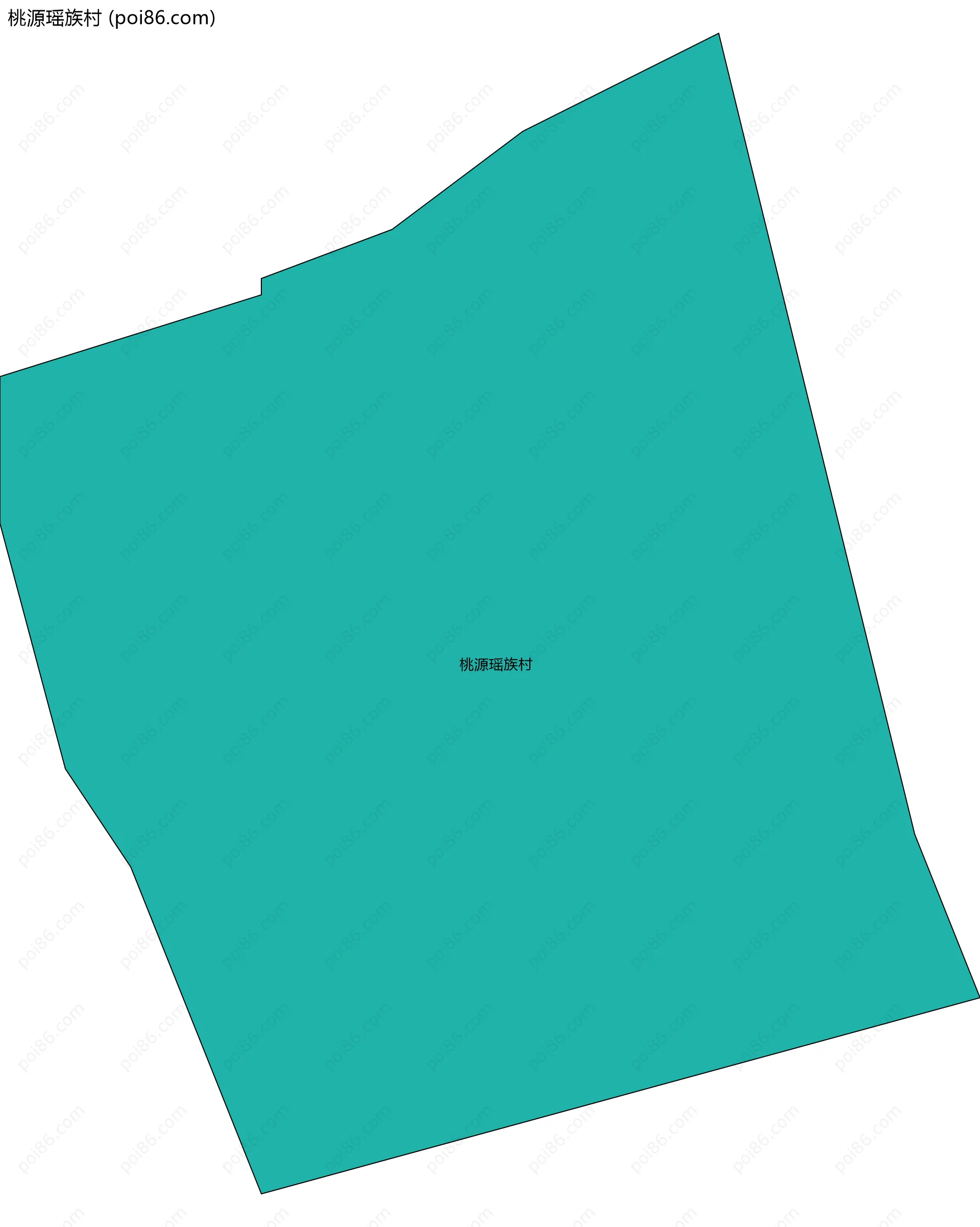 桃源瑶族村边界地图