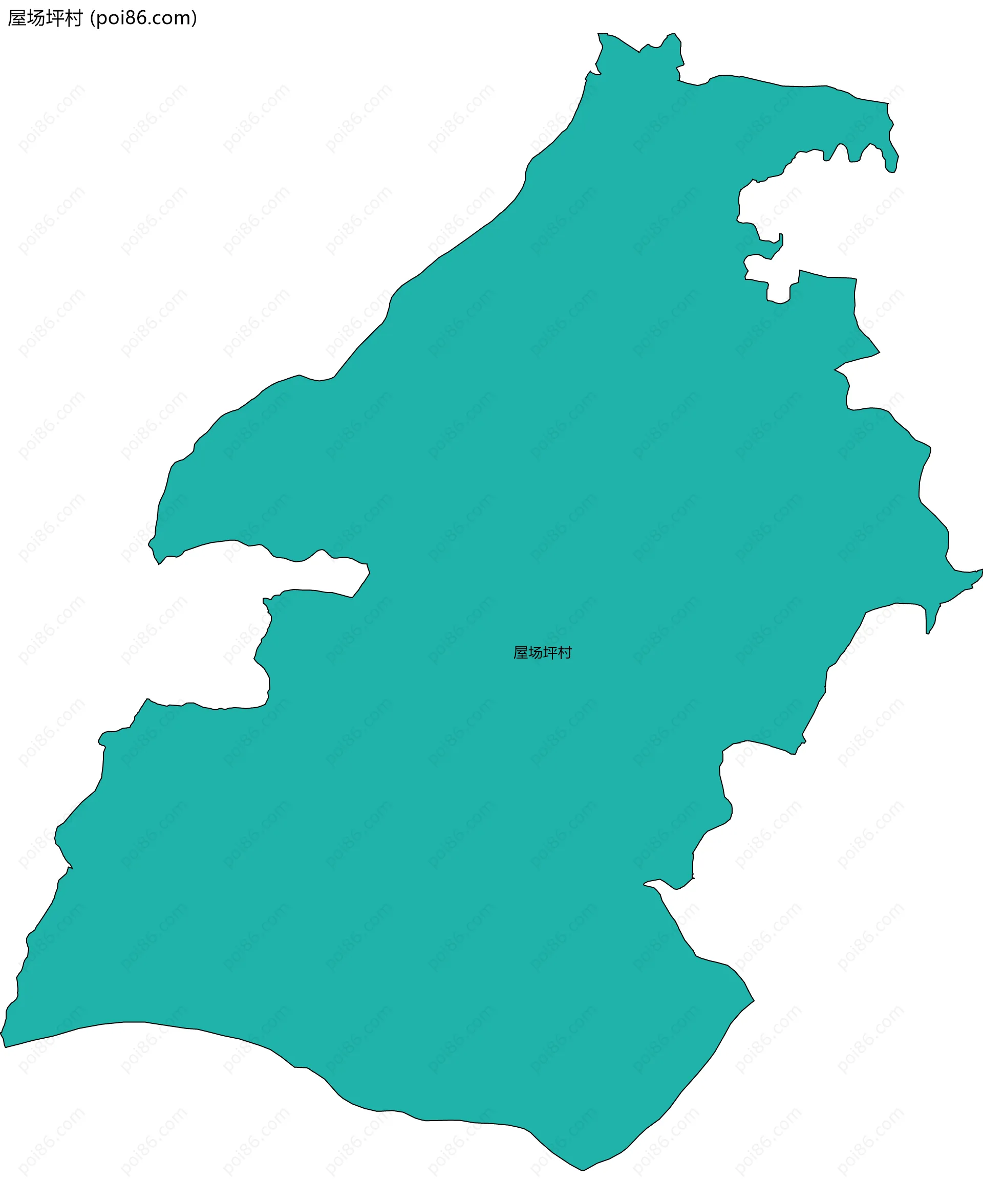 屋场坪村边界地图